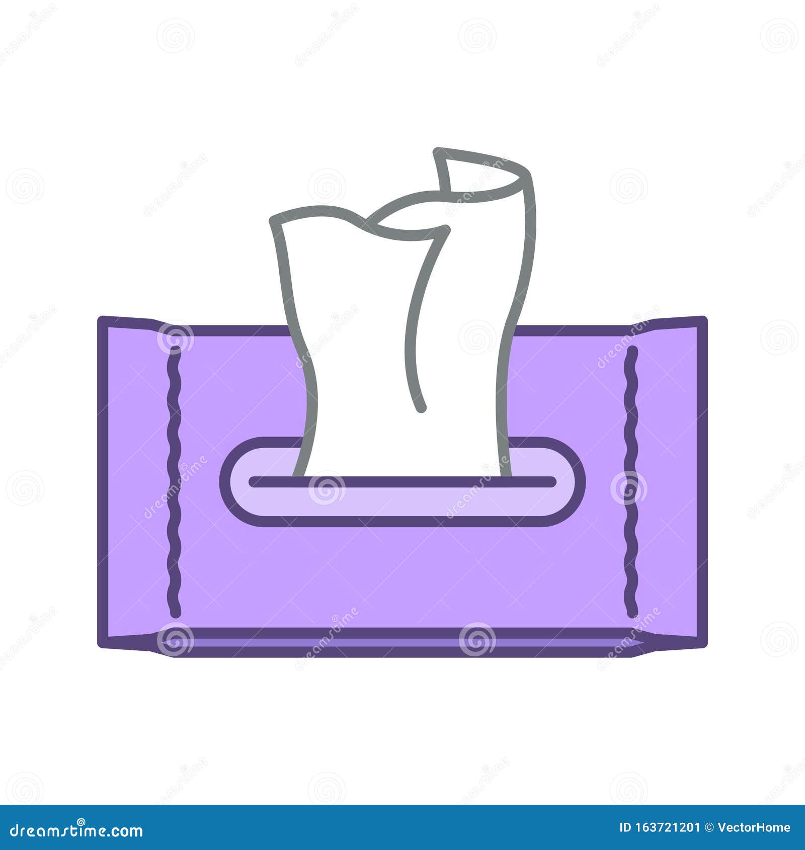 Wet wipes icon stock vector. Illustration of domestic 163721201