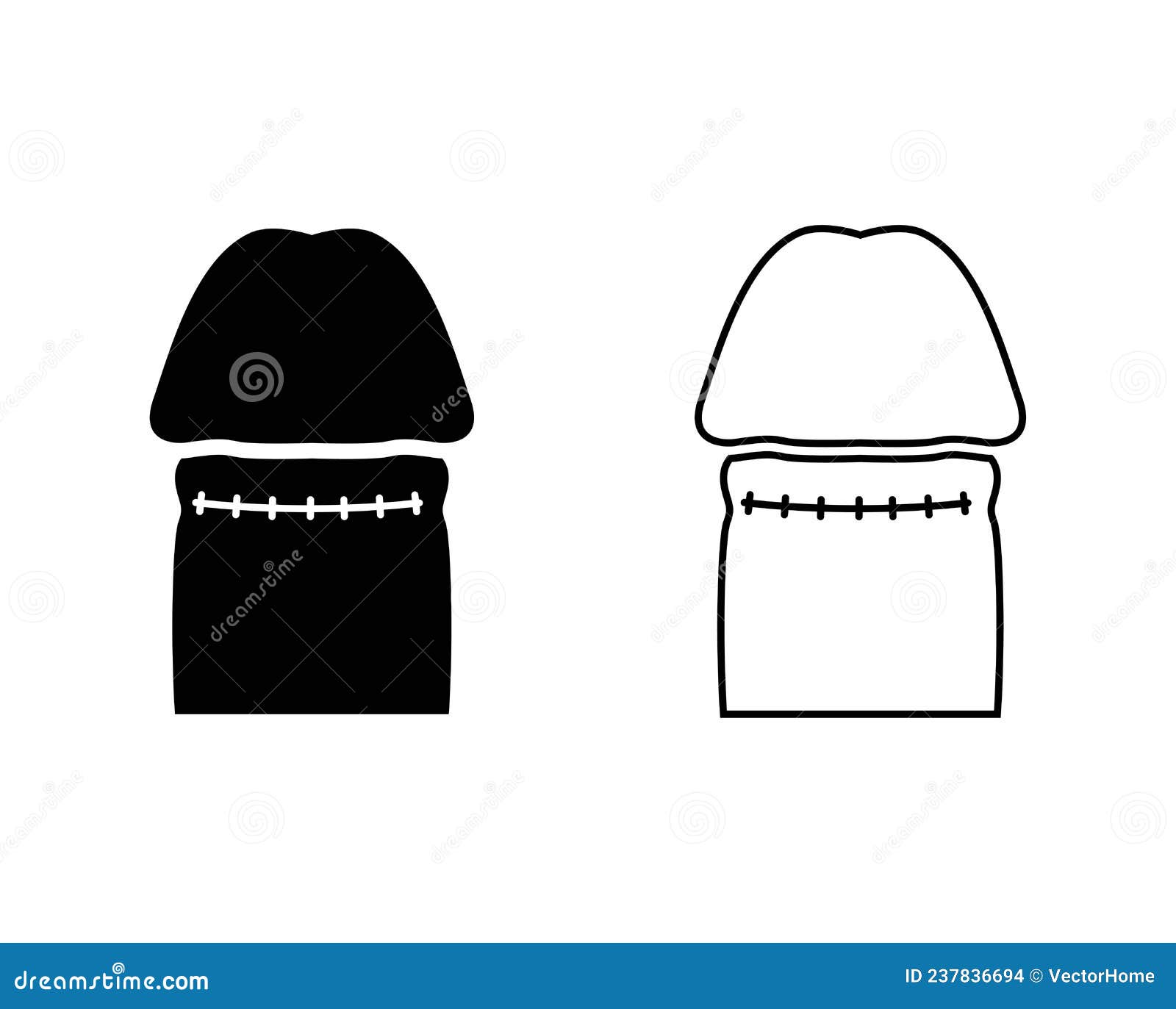 Phimosis Disease Icon, Circumcision Icon , Line Color Vector