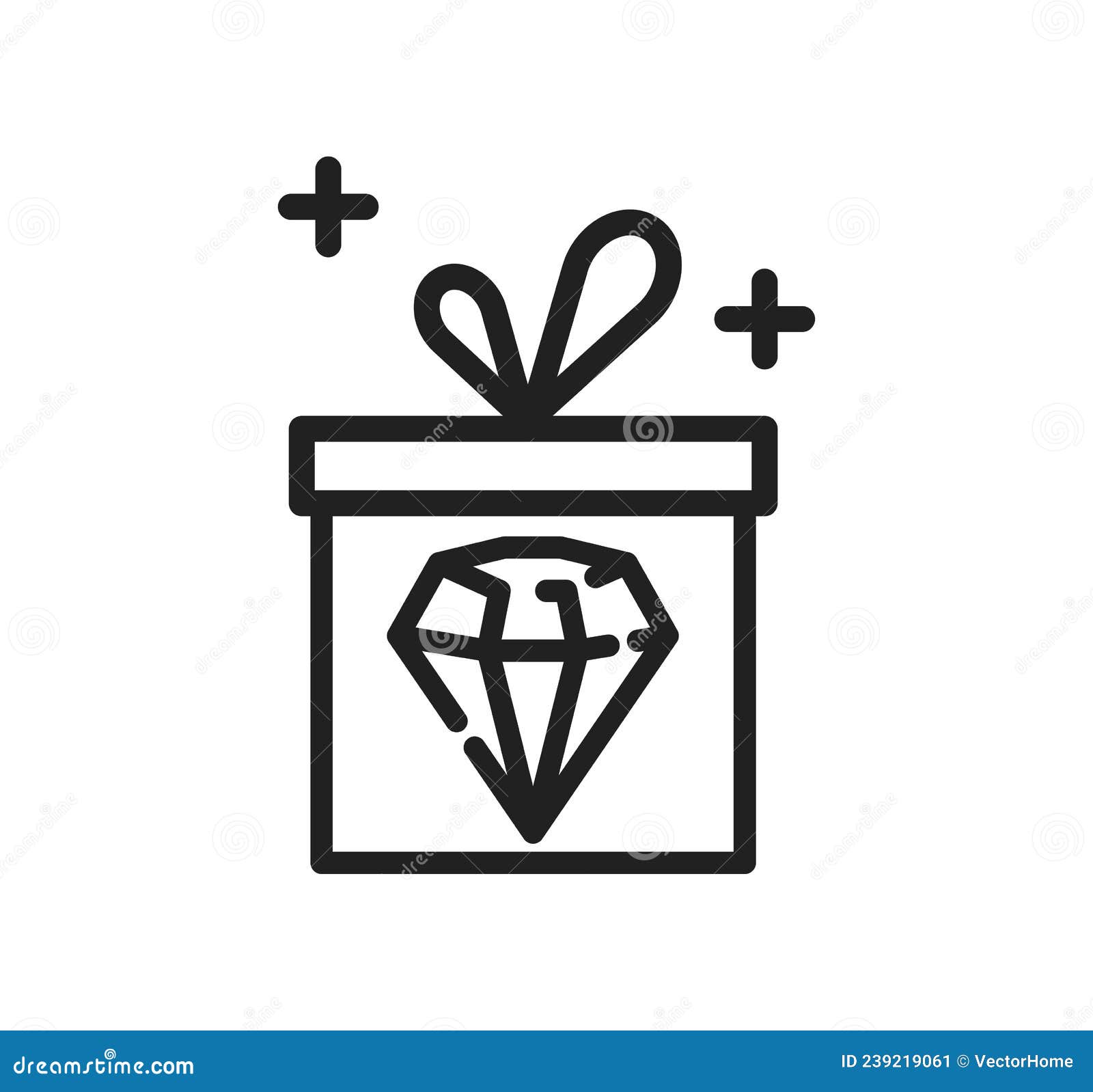 Value Proposition Icon, Line Color Illustration Stock Vector