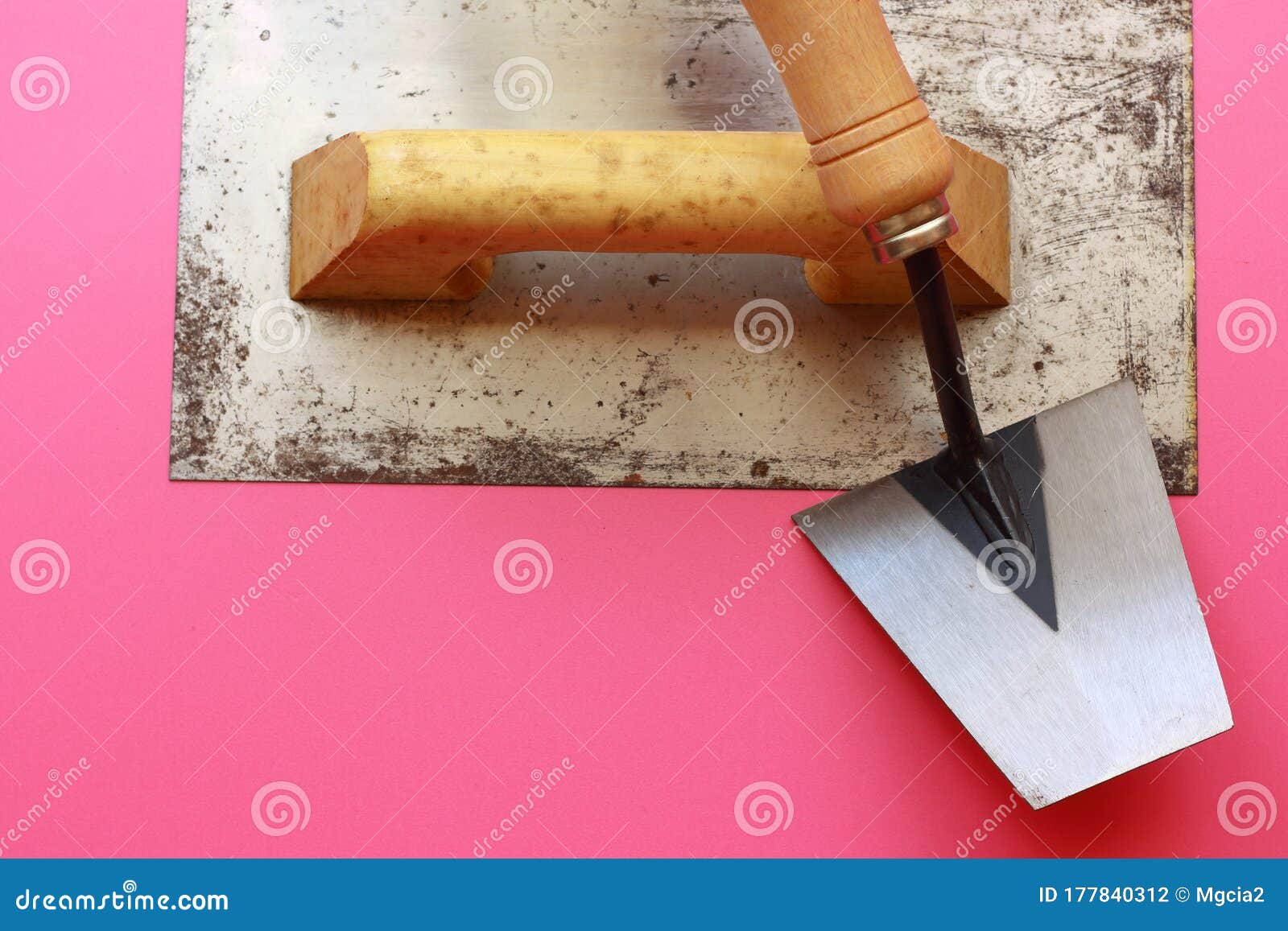 Basic Construction Tools, Hand Trowels Stock Photo Image of inside