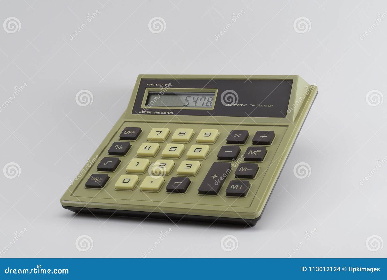 Basic Classic Digital Calculator Stock Photo Image of vintage