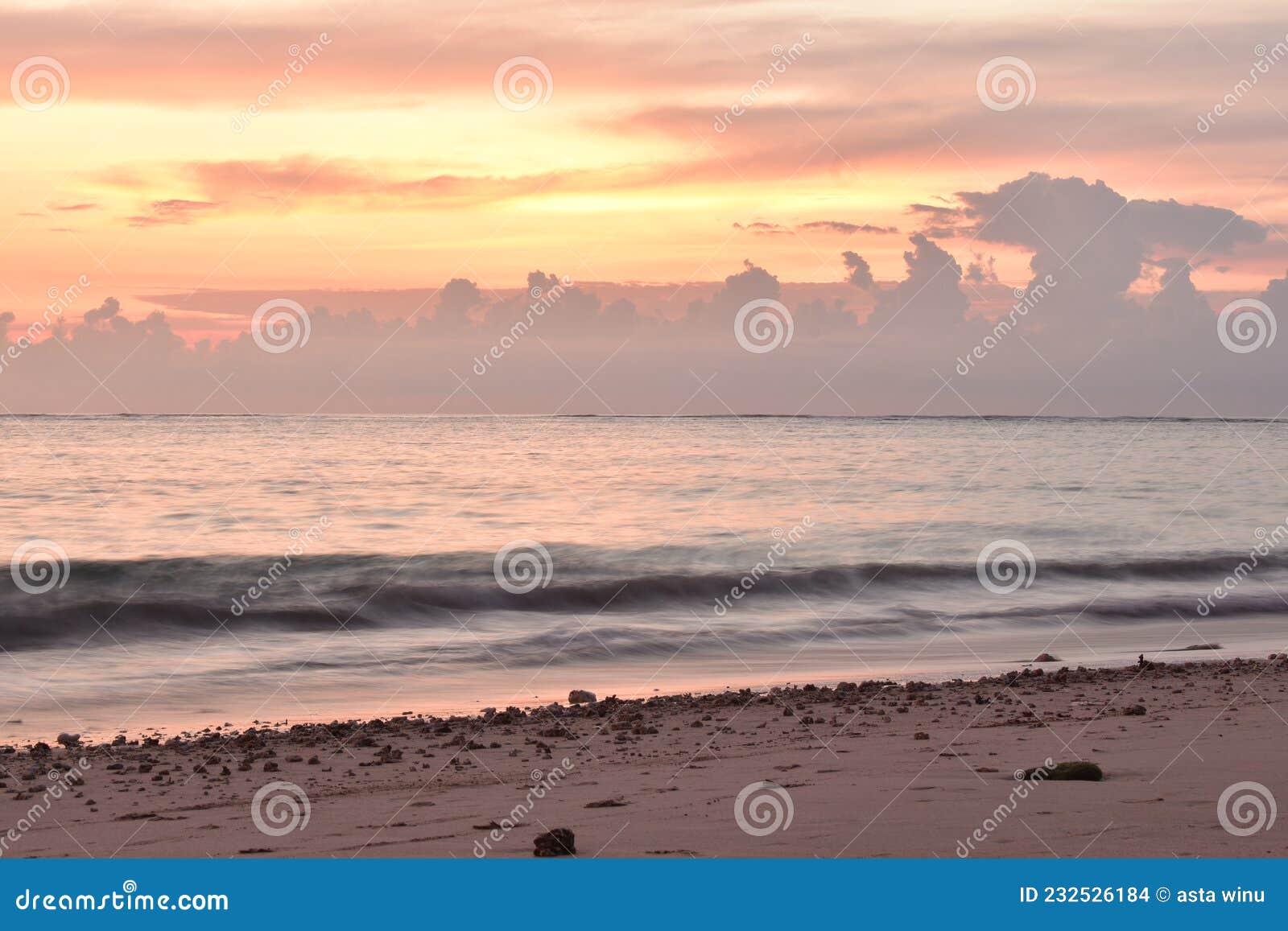 Basic File, Sunset on the Beach, Good for Learning Editing Stock Photo -  Image of dusk, beach: 232526184