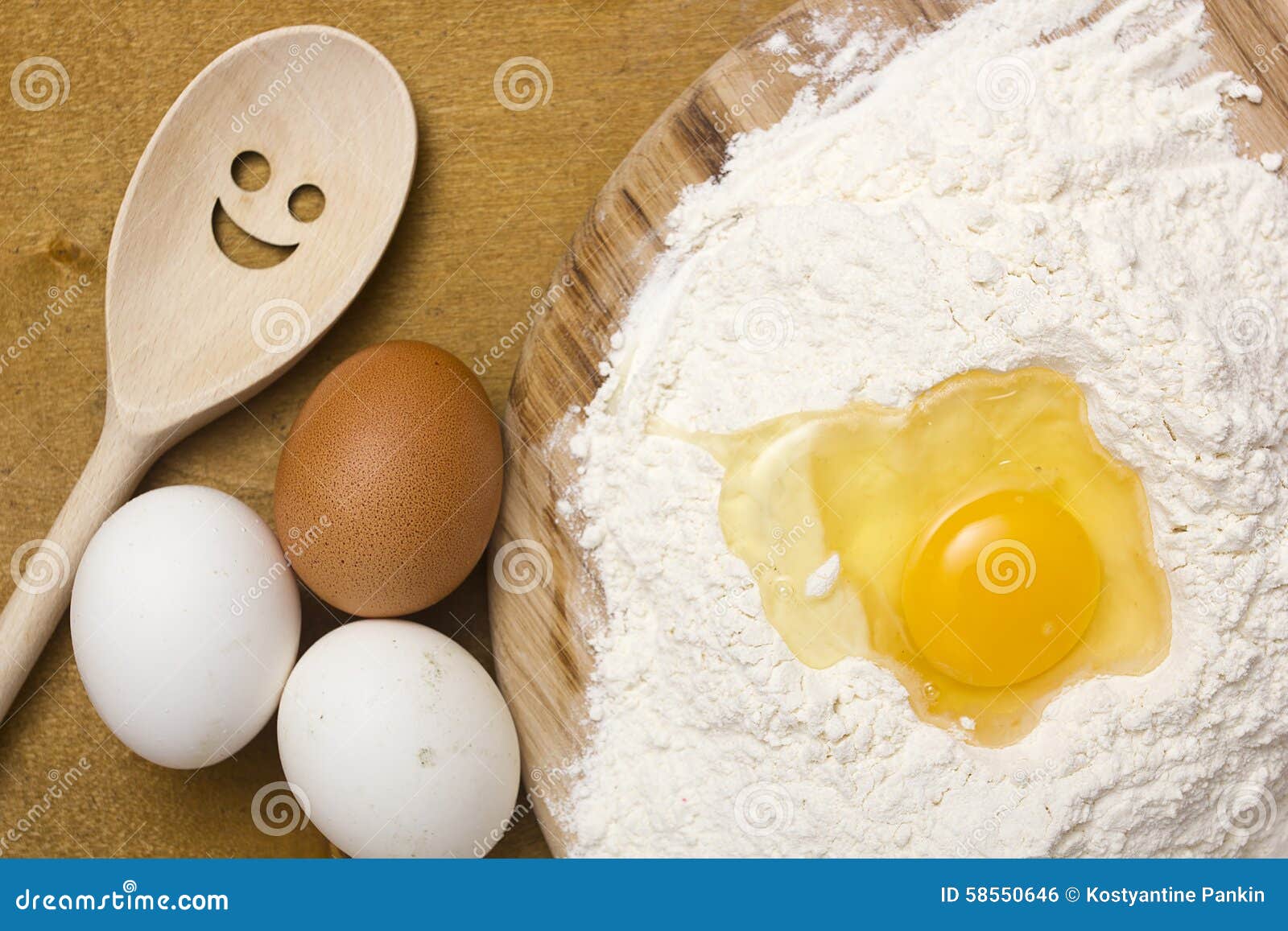 Basic Ingredients for Baking Bakery Products Stock Photo Image of baking, flour 58550646