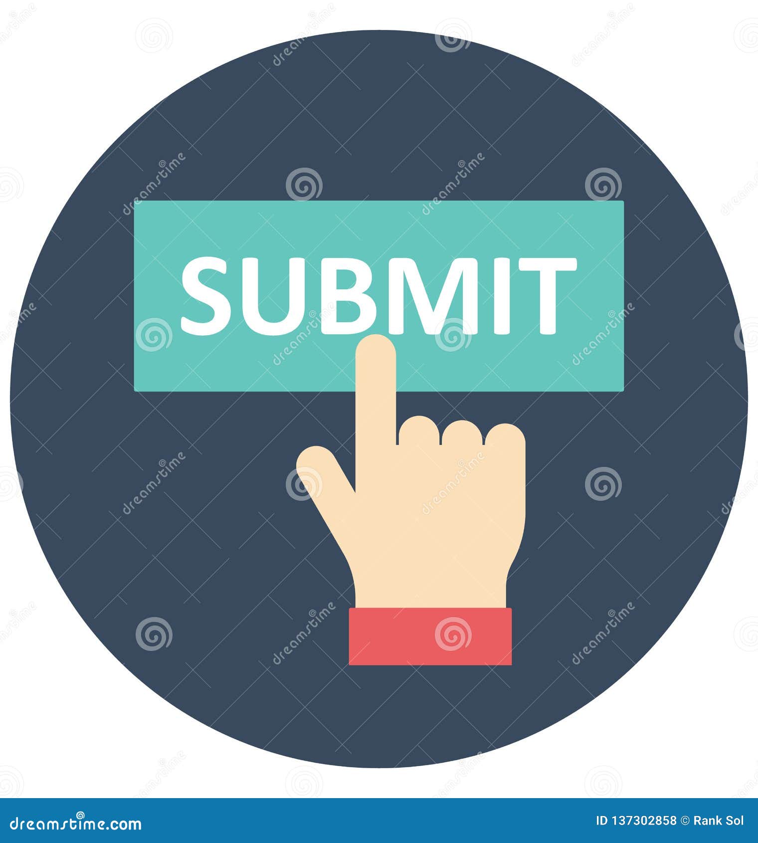 Submit Button Color Isolated Vector Icon That Can Be Easily Modified Or submit-button-color-isolated-vector-icon-that-can-be-easily-modified-or