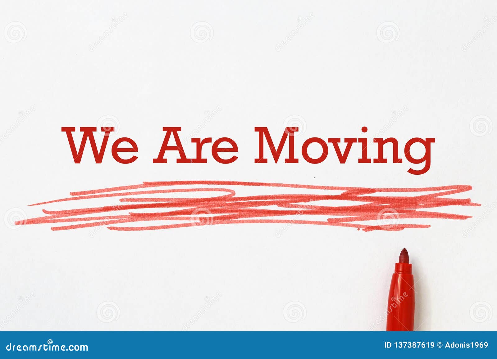 we are moving heading