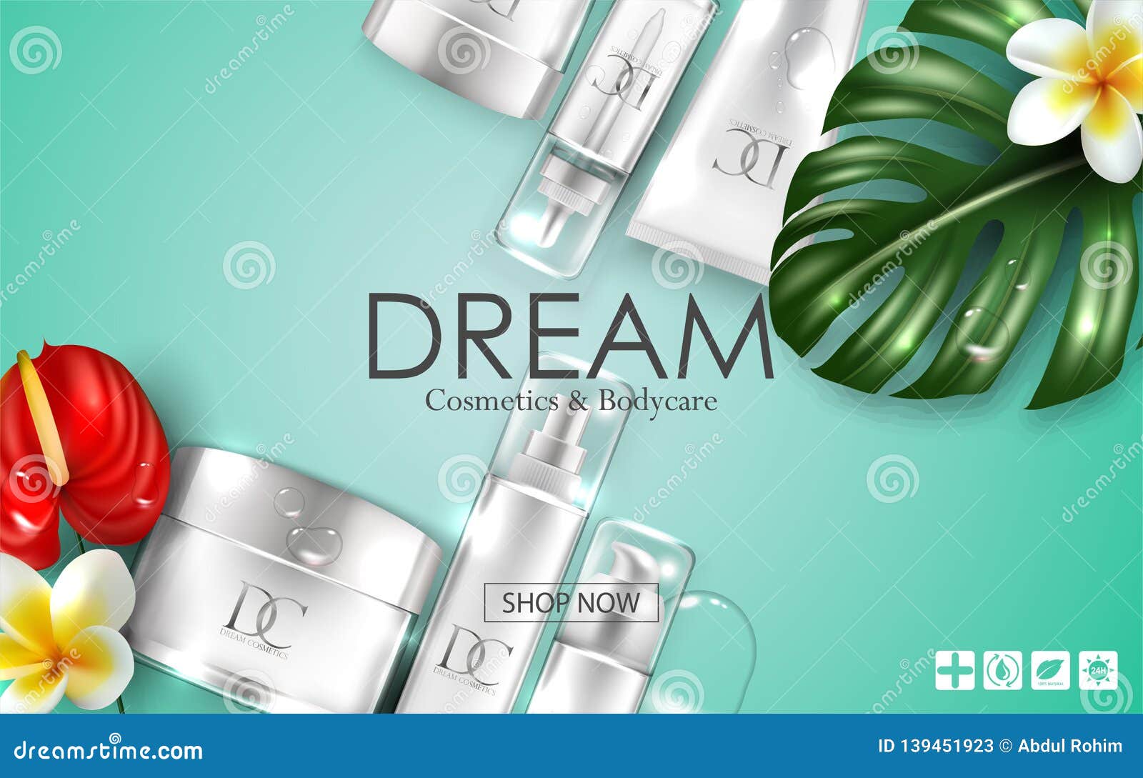 Cosmetic Skin Care Cream Packaging Stock Illustration Illustration of