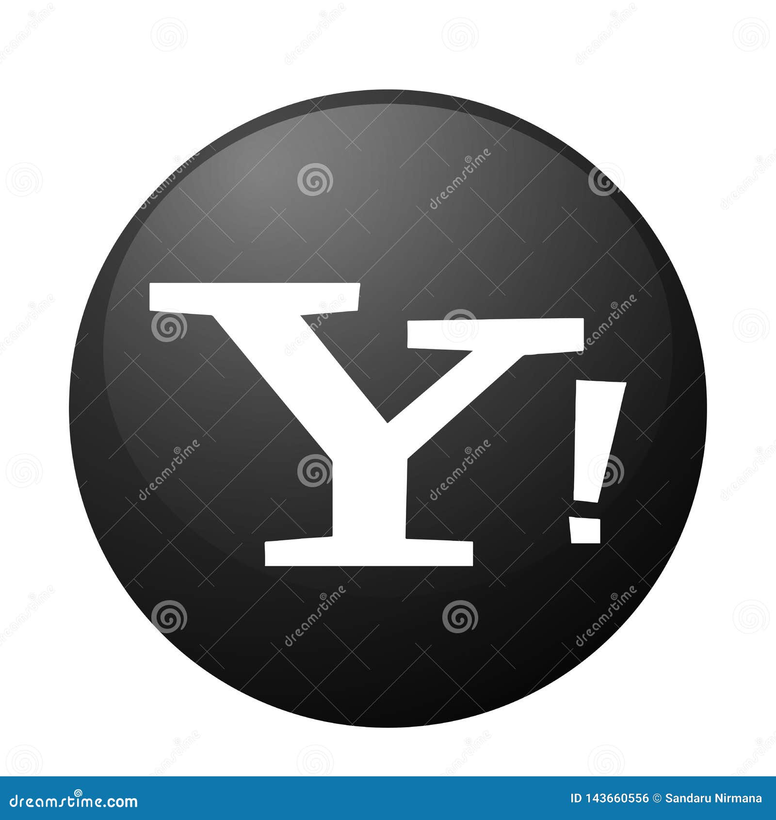 Yahoo Mail Social Media Logo Button Icon In Vector With Modern Gradient