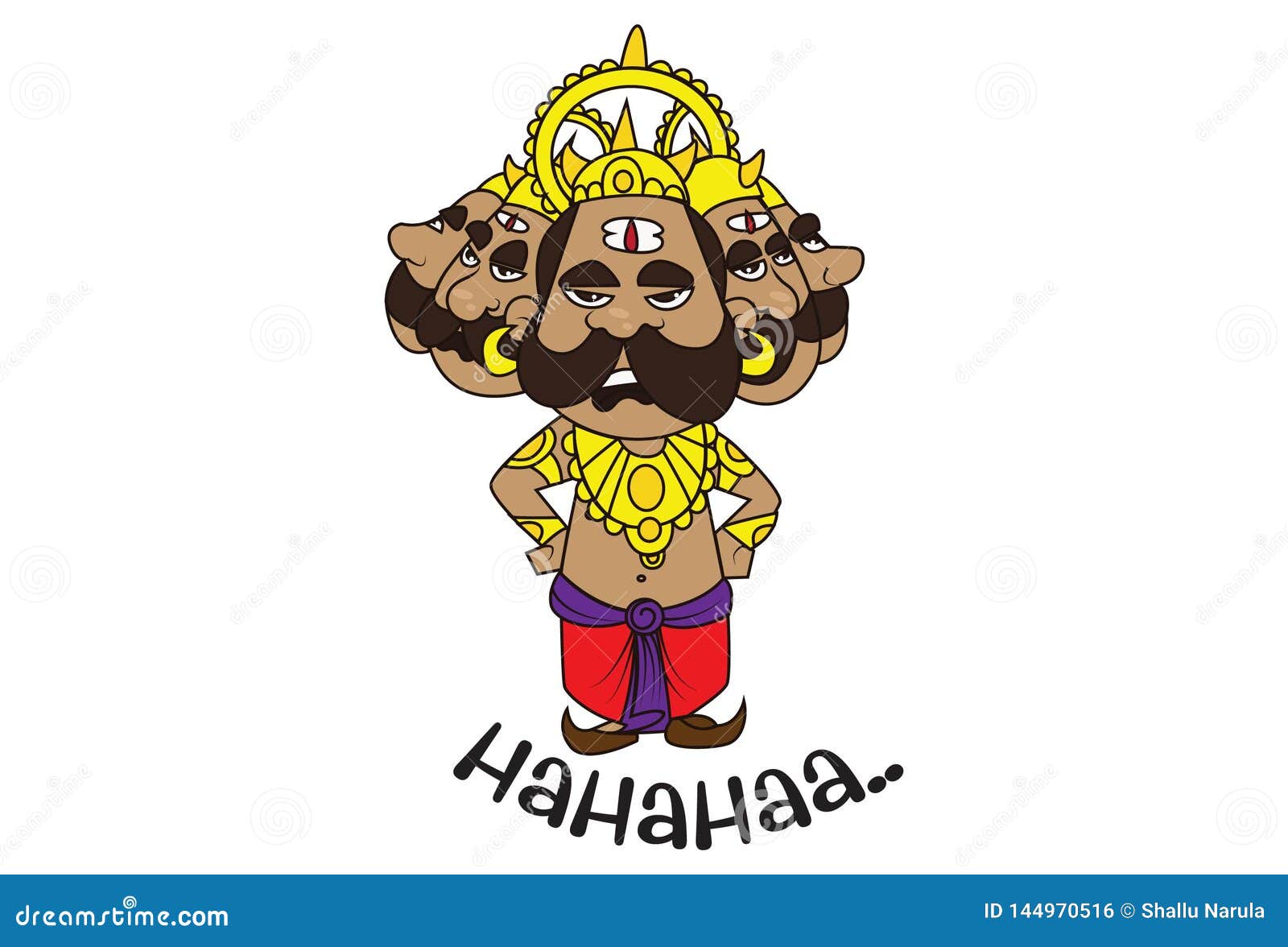 Vector Cartoon Illustration of Cute Ravan. Stock Illustration - Illustration of grinning, evil: 144970516 Vector Cartoon Illustration of Cute Ravan. Stock Illustration - Illustration of grinning, evil: 144970516