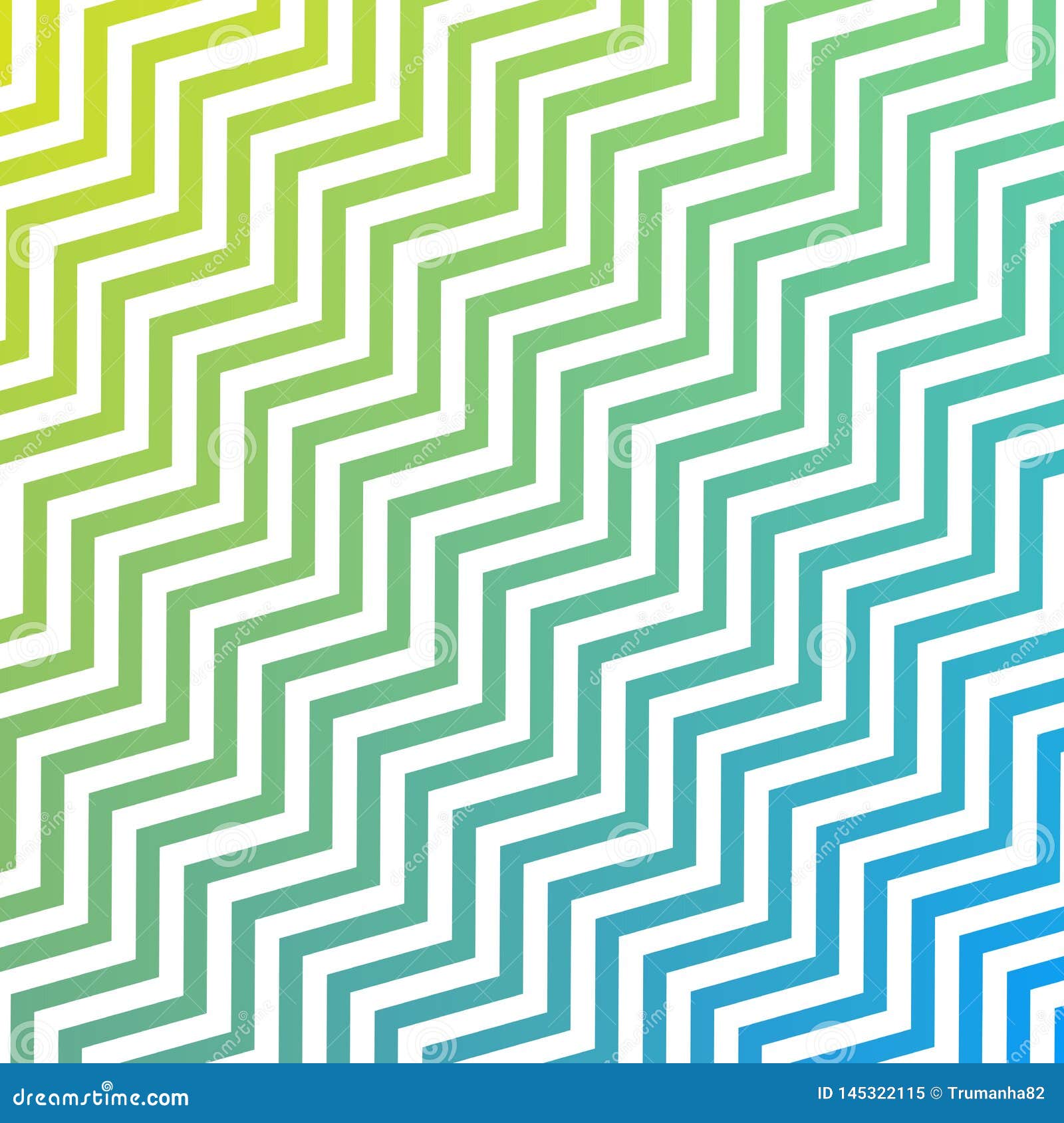 Vector Interlacing Diagonal Blue Green and White Zigzag Stripes Texture