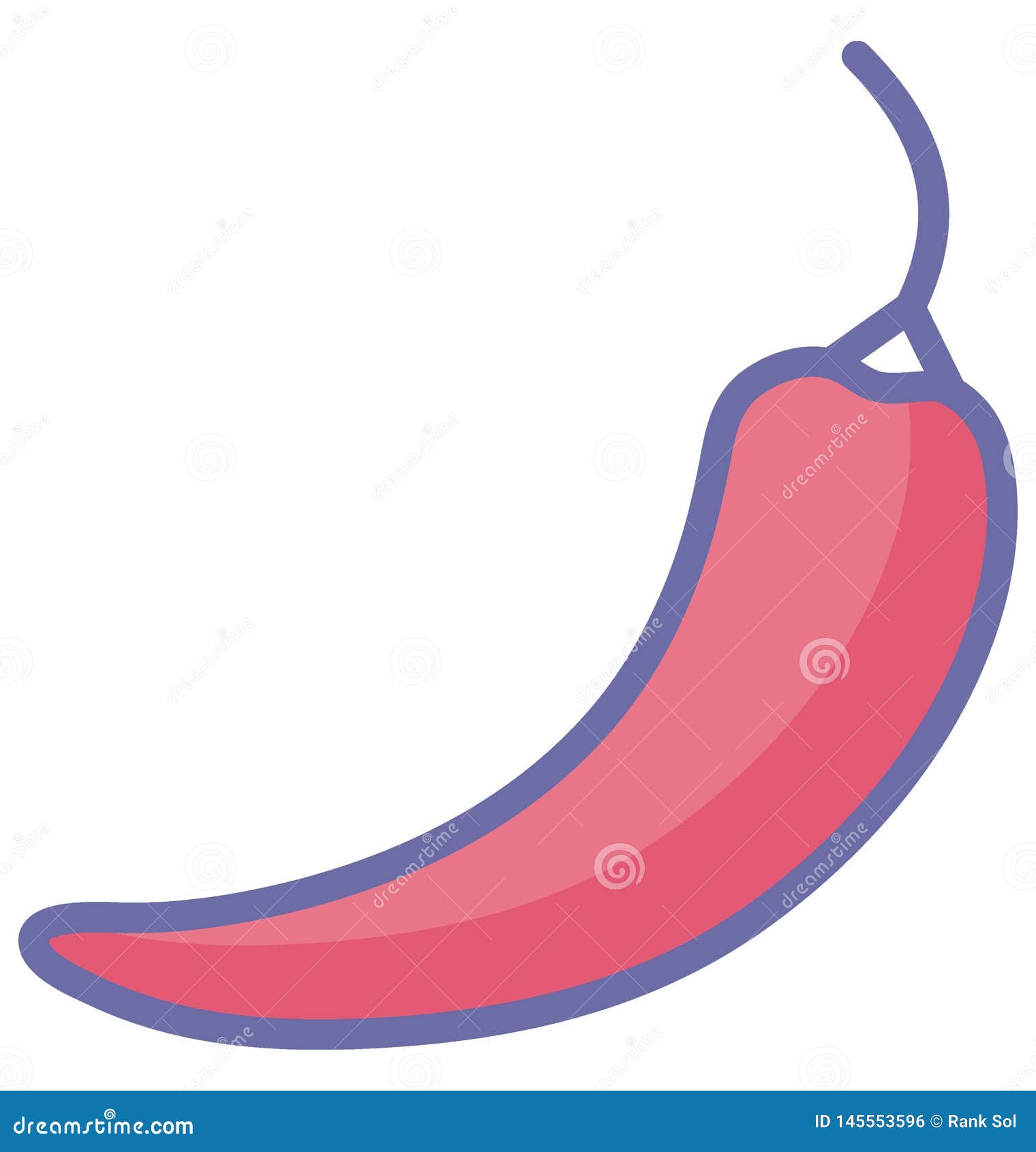 Chili Isolated Vector Icon Which Can Easily Modify or Edit Stock Vector