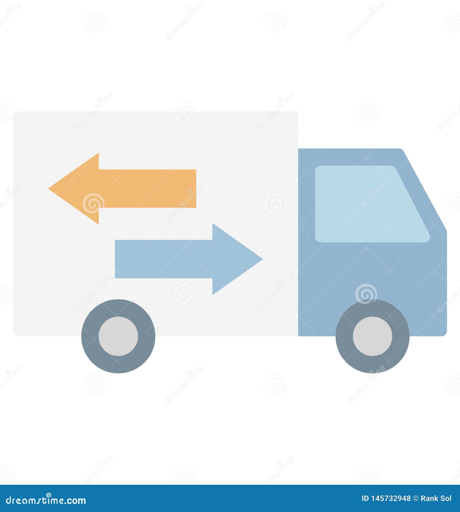 Delivery Van Color Isolated Vector Icon Which Can Easily Modify or Edit ...