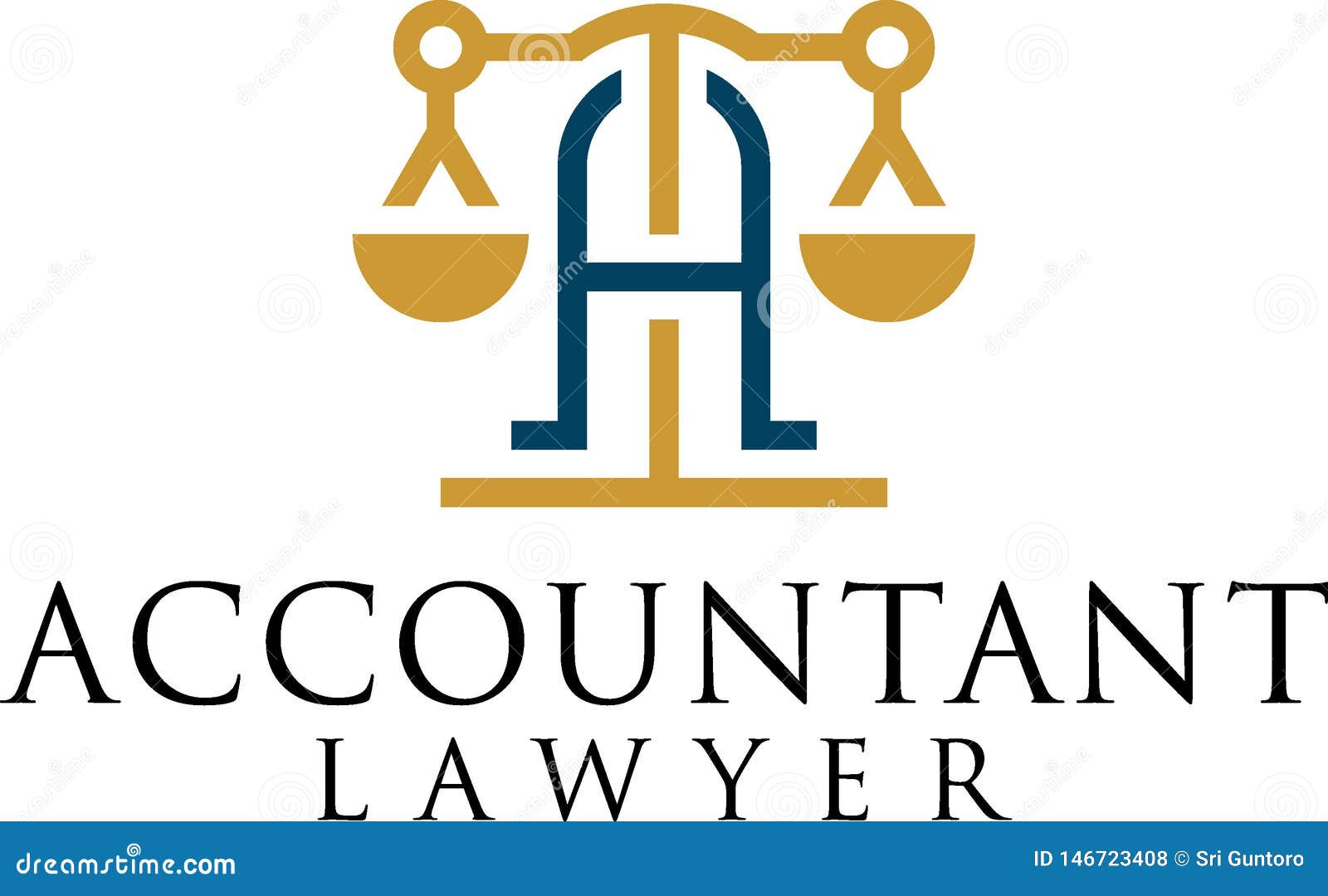 The Design of the Accountant Lawyer Concept Stock Illustration