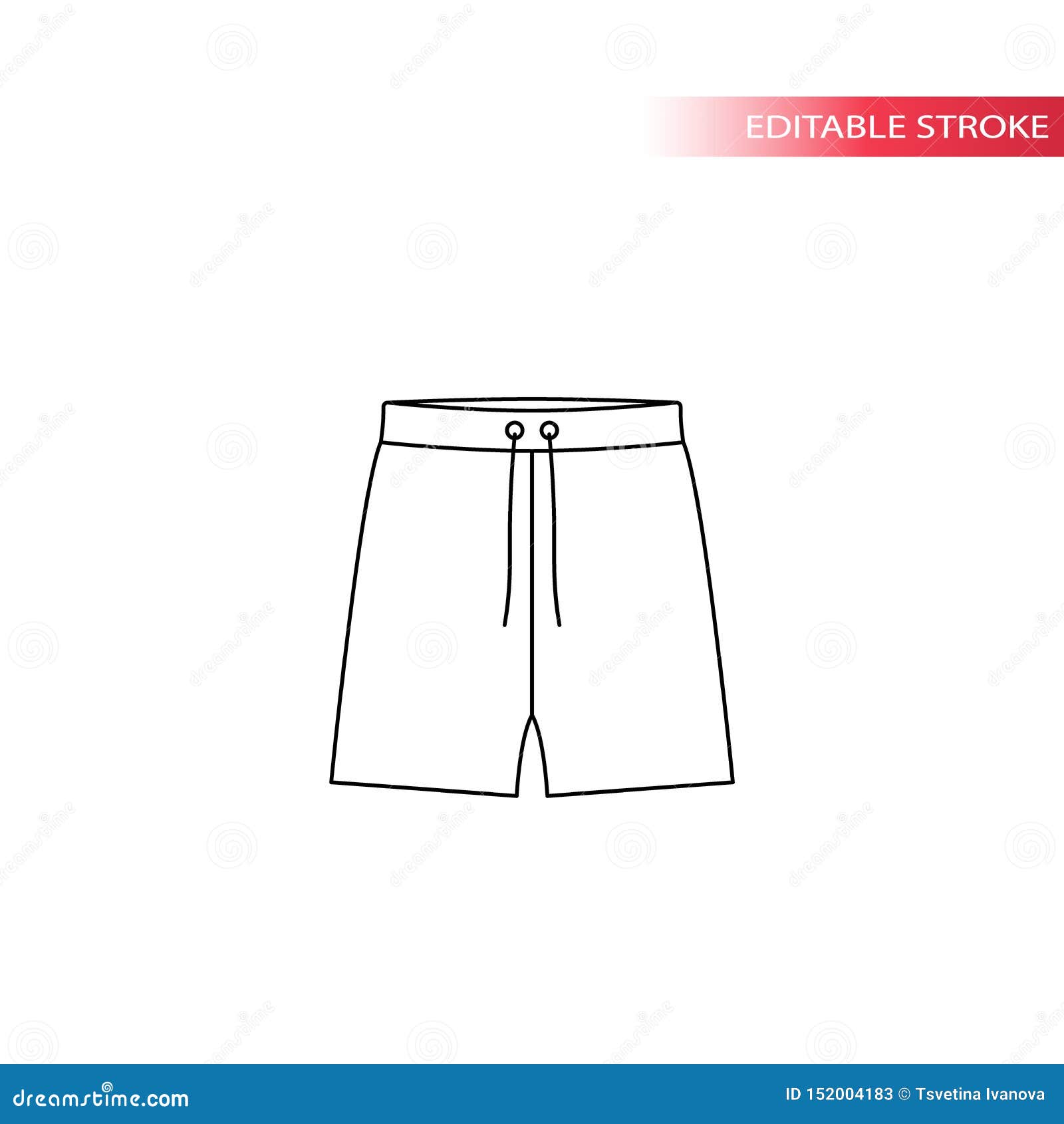 Premium Vector  Short pant front and back view short pant fashion flat  sketches template