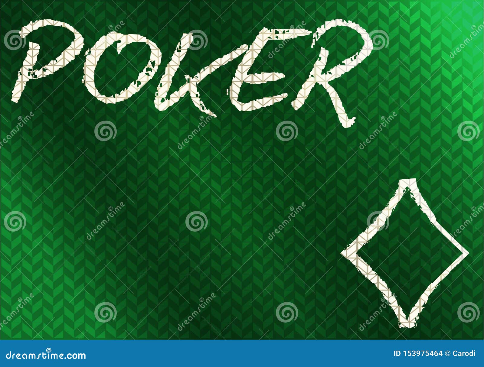Casino Chalk Drawing Diamonds Poker Card , Vector Stock Vector Illustration of chance