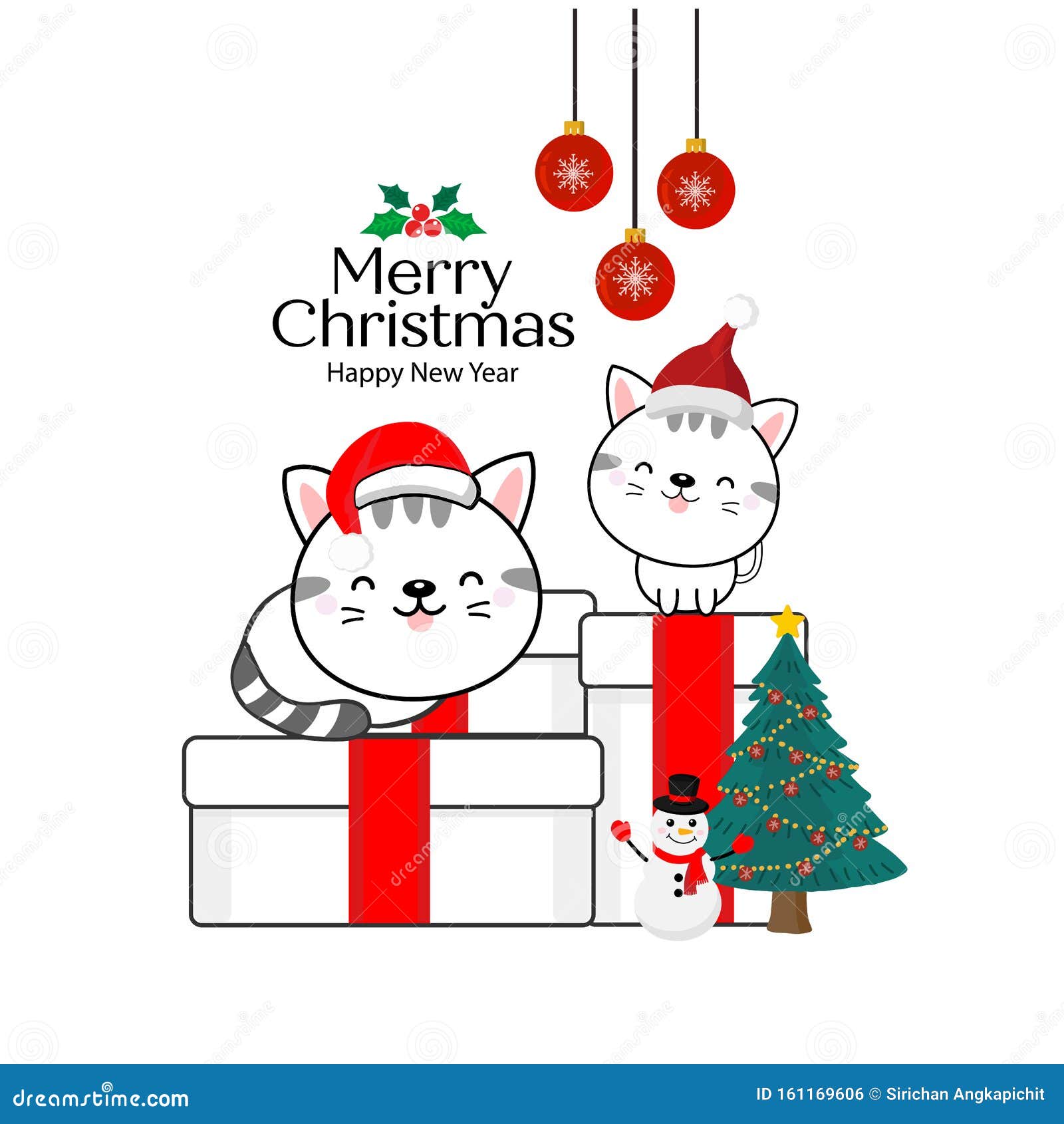 merry xmas cat