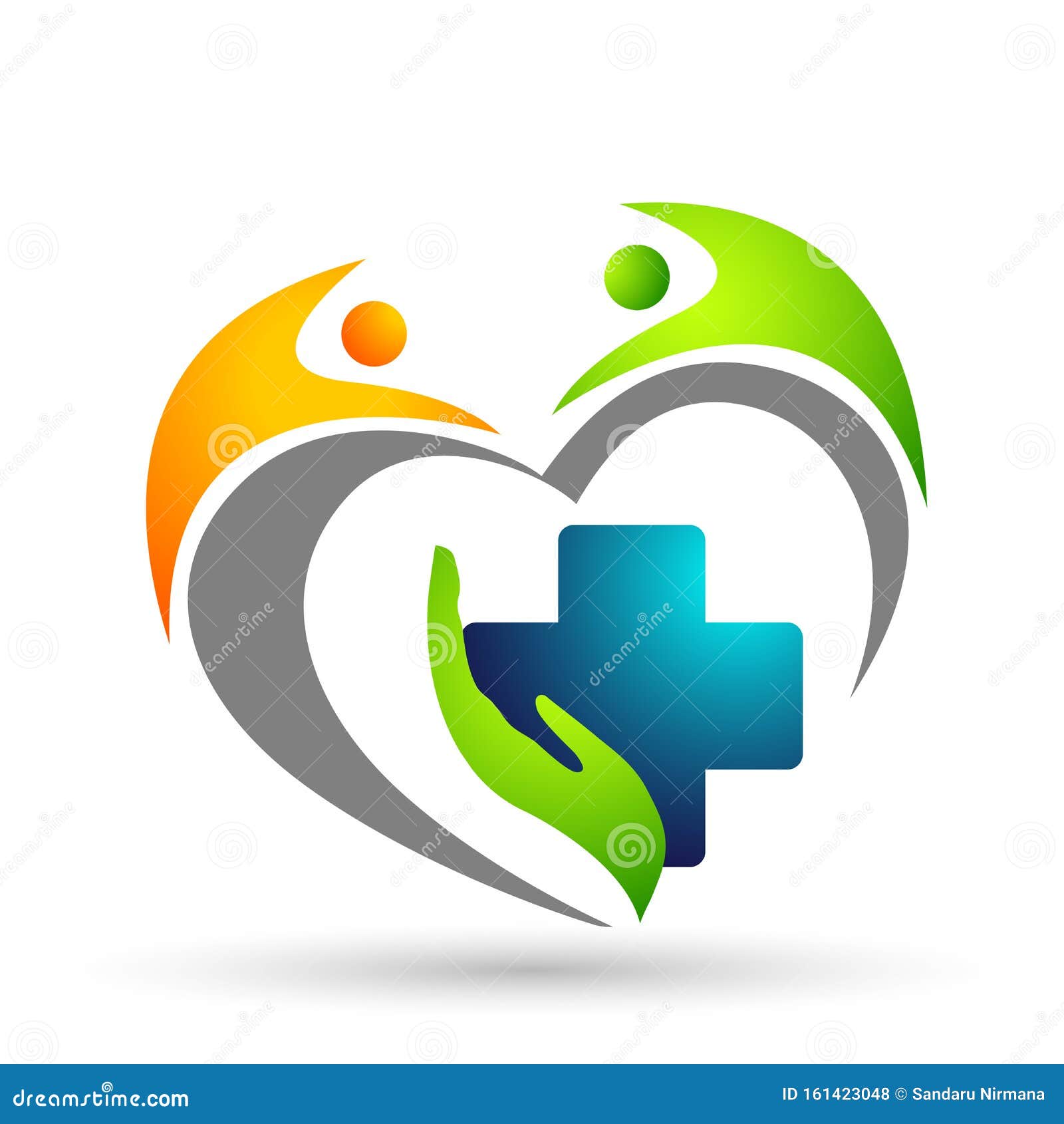 Medical Health Hearts Care Clinic Cross People Care Healthy Life Care ...