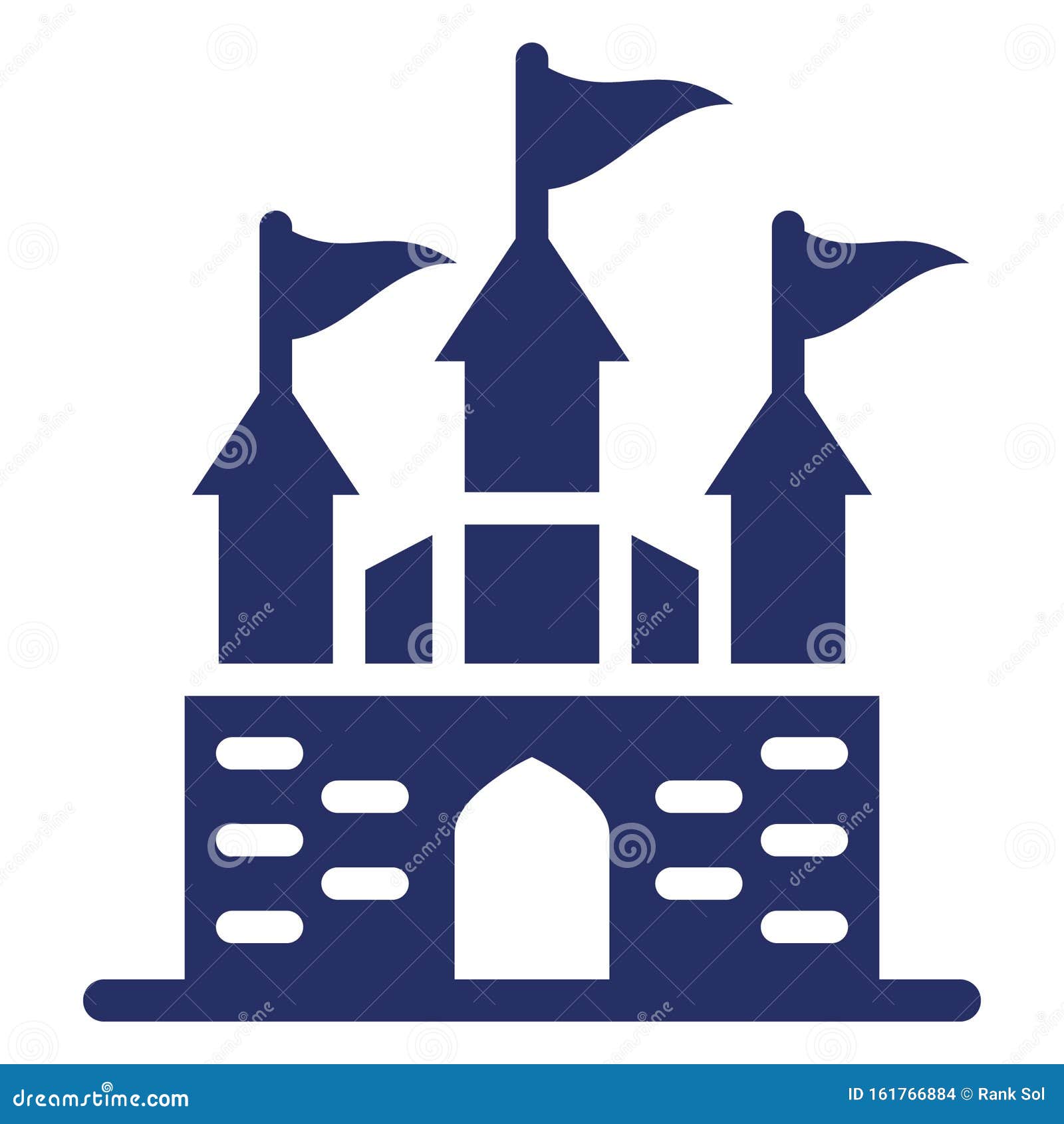 Download Disney Castle, Disney Park Isolated Vector Icon Which Can ...