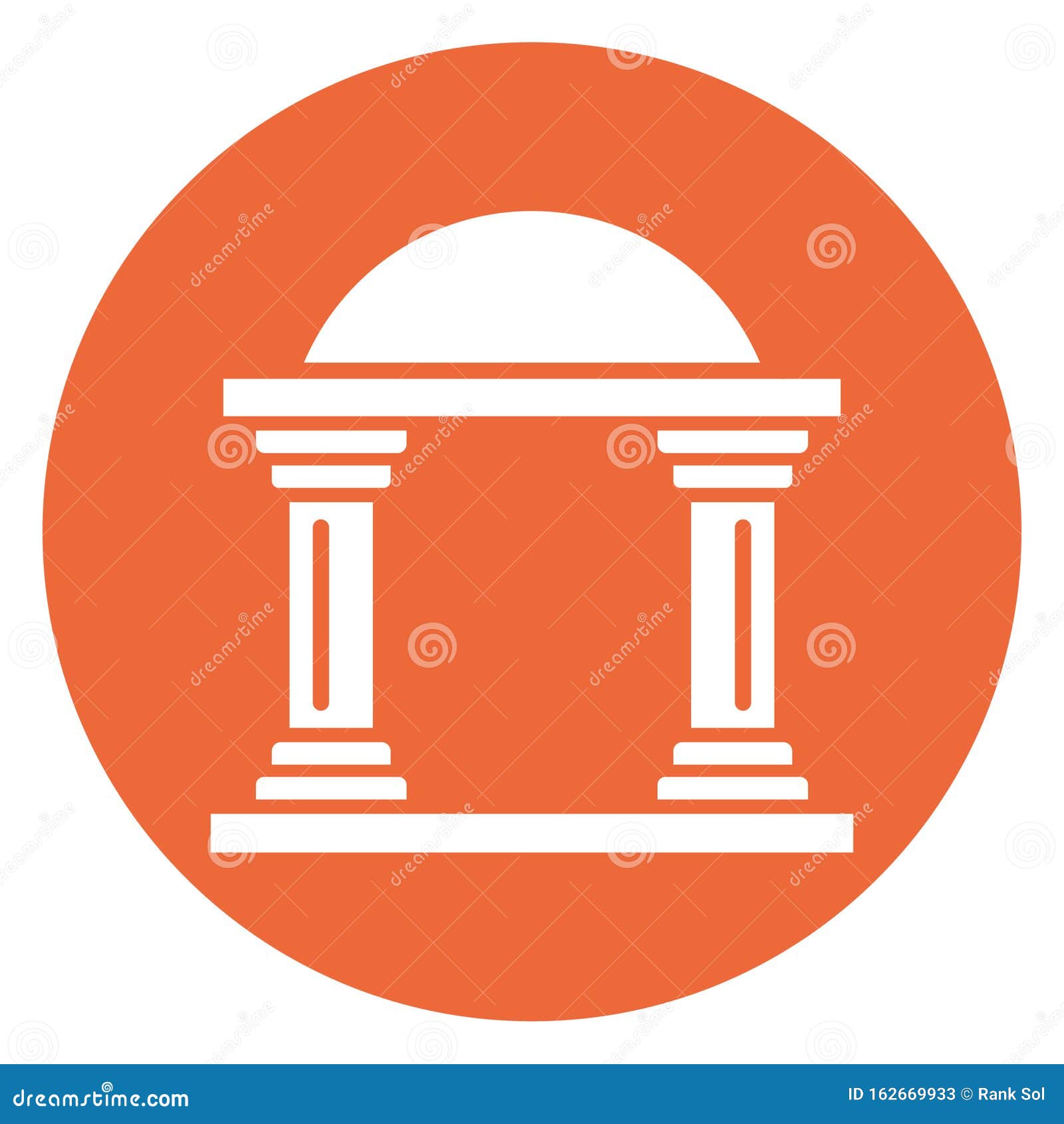 Dome Building Isolated Vector Icon Which Can Easily Modify or Edit