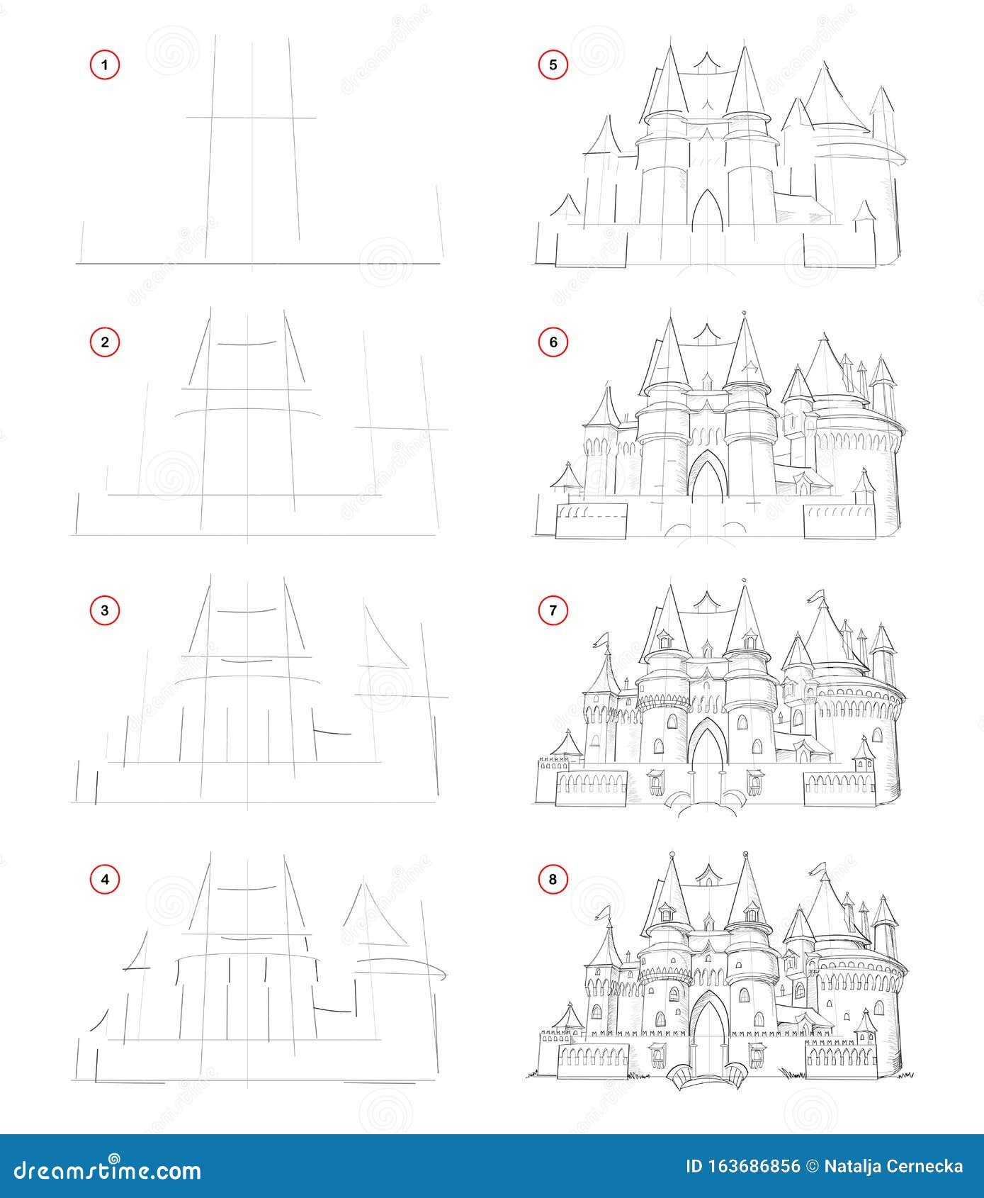 Featured image of post How To Draw Nature Step By Step : We outline the banks&#039; edges with thick lines.