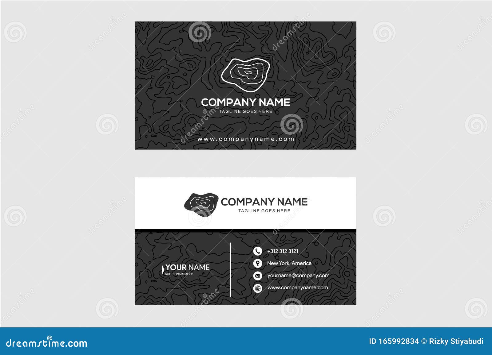 Basic Business Card Template from thumbs.dreamstime.com