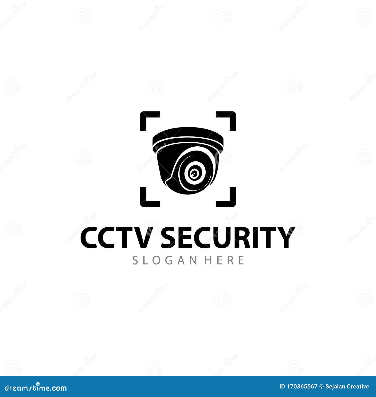 CCTV Vector Logo Design. Camera Logo Template Design Stock Vector
