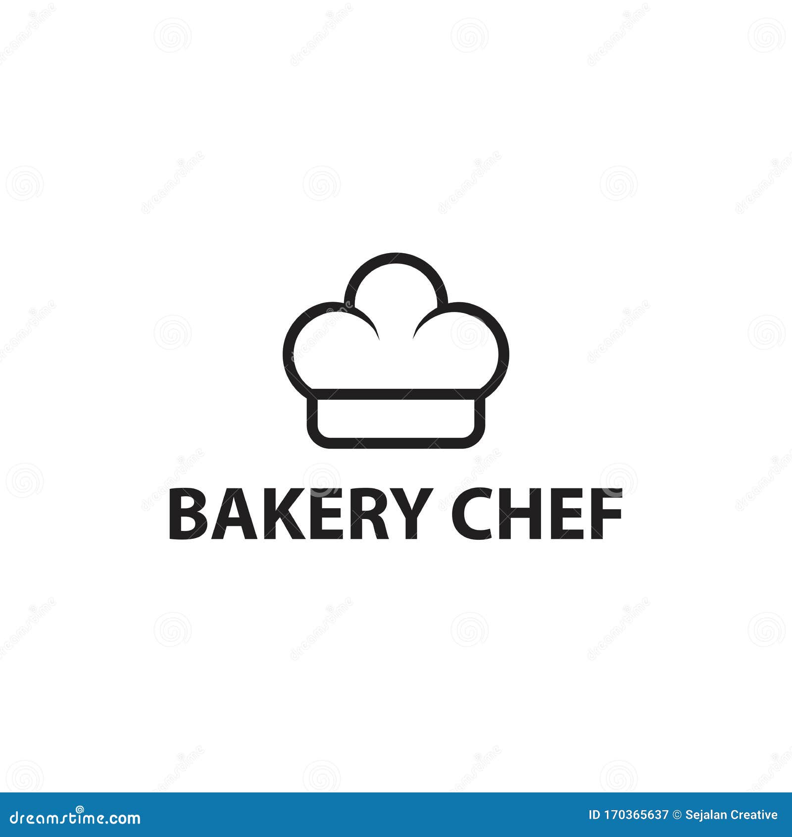 Bakery Chef Cap Logo Vector. Creative Food Logo Vector Stock Vector
