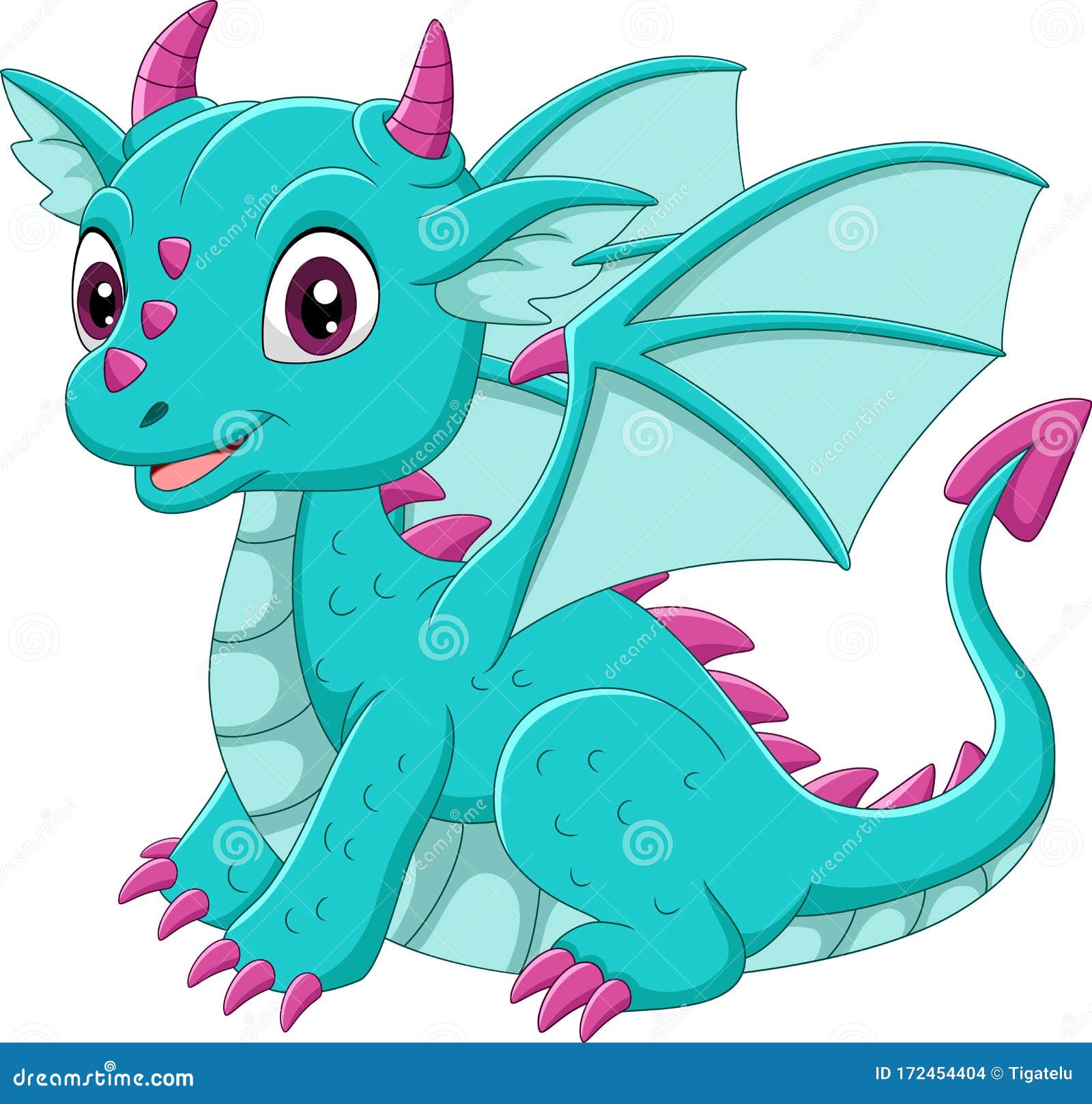 Cartoon Baby Blue Dragon Sitting Stock Vector Illustration Of Happy Comic Cartoon Baby Blue Dragon Sitting Stock Vector Illustration Of Happy Comic