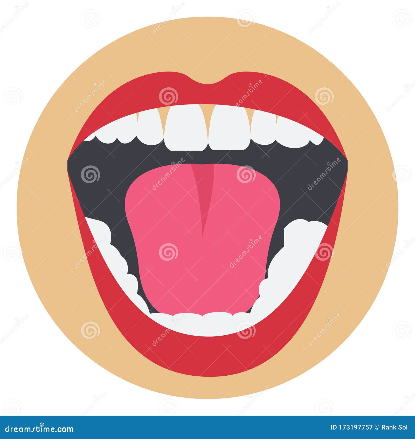 basic rgb open mouth, body, dental   icon which can easily modify