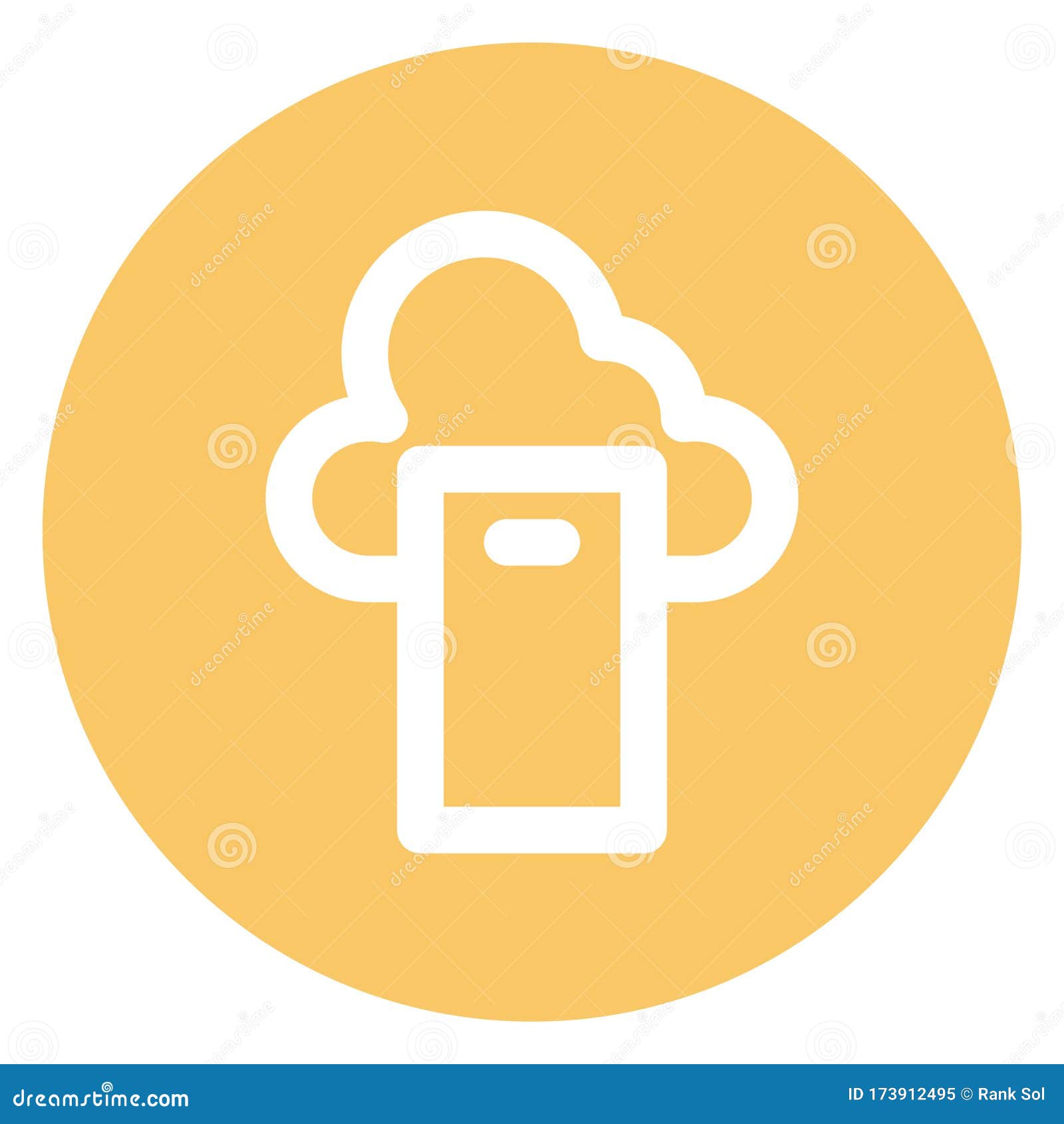 cloud network, icloud bold outline  icon which can easily modified or edited