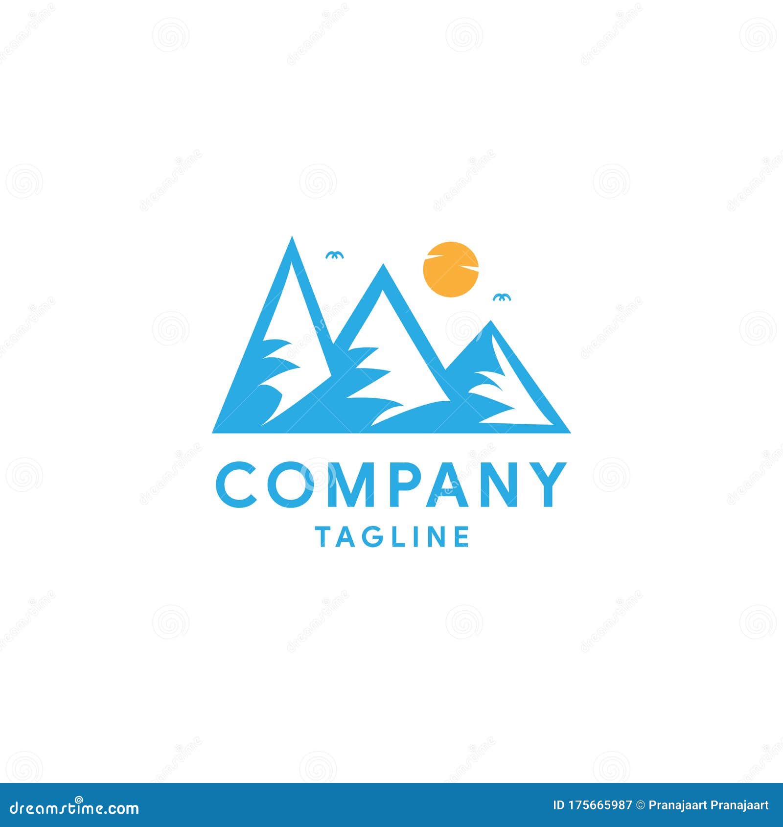 Mountain Logo Adventure Design Template Stock Vector - Illustration of ...