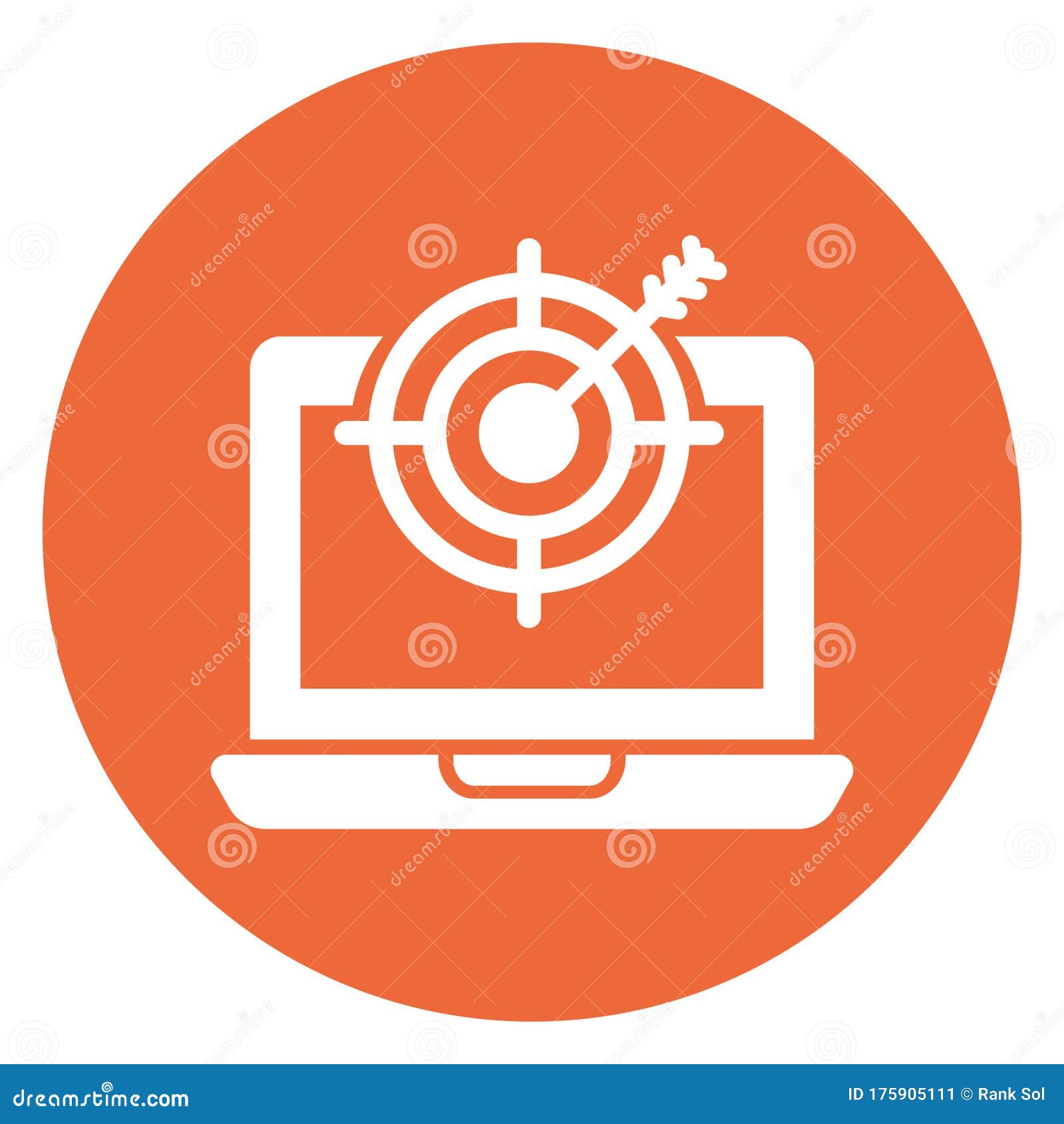 Aim, Goal Vector Icon Which Can Easily Modify Stock Vector ...