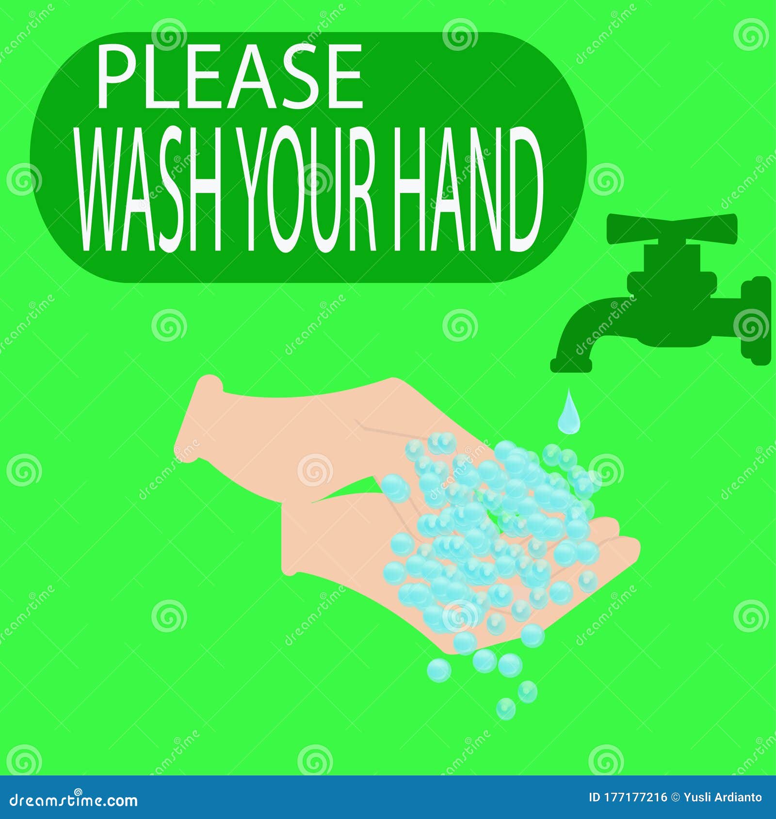 Mandatory Sign,Washing Hands Notice for Wash Your Hands Stock Vector Illustration of people