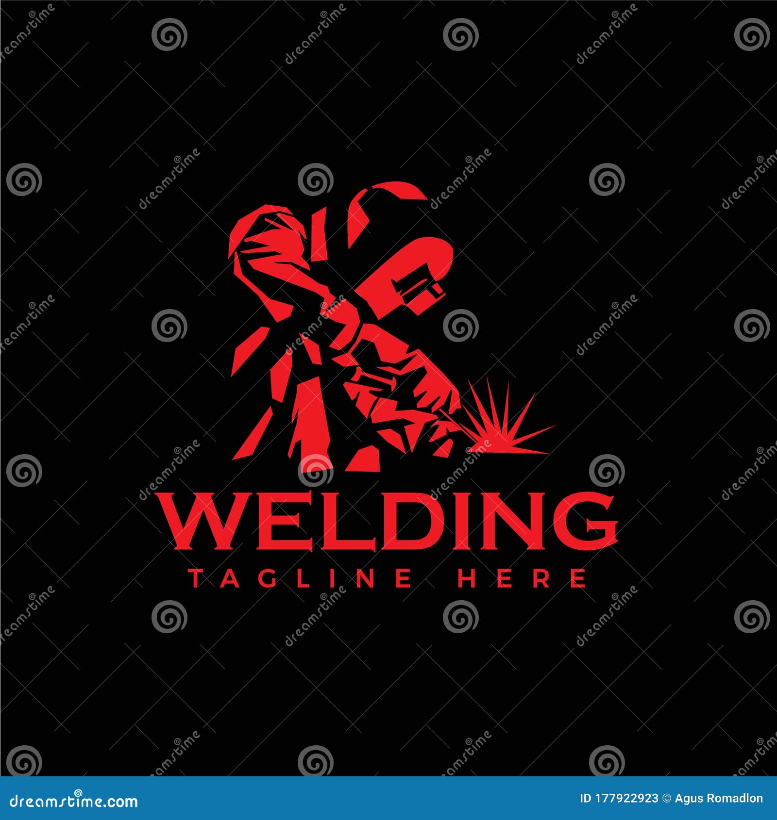 Welding Company Logo Design, Simple and Clean Logo Stock Vector