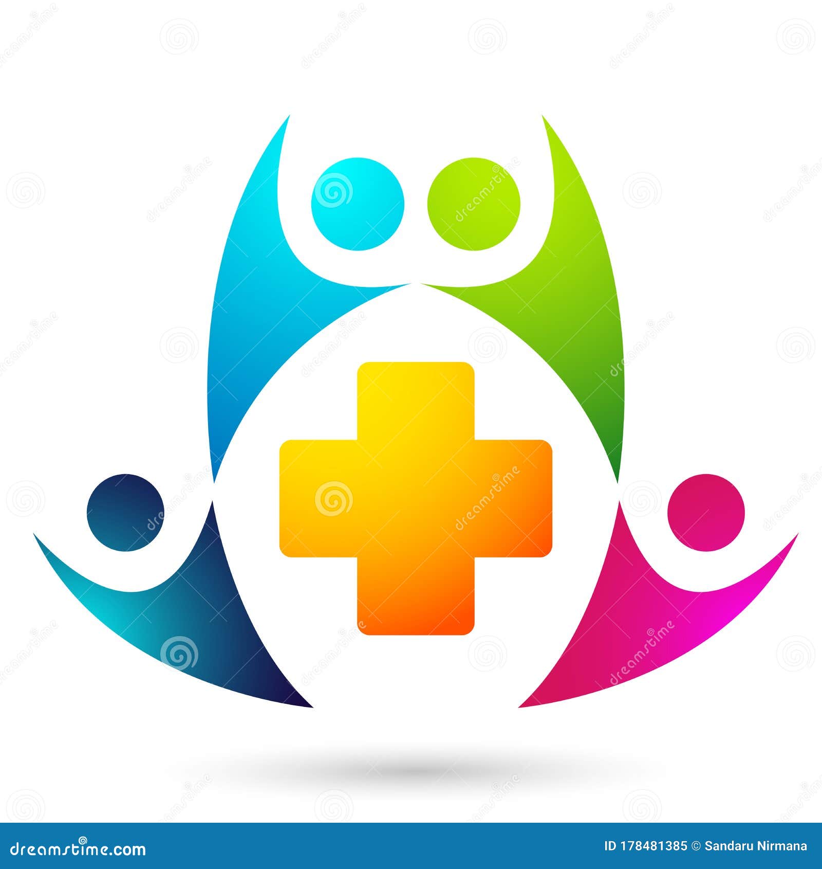 People Family Medical Care Logo Icon Winning Happiness Health Together ...