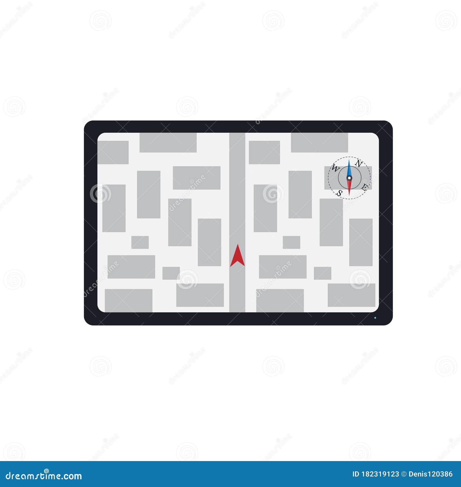 Device Navigator. Location Detection Device. Location, Vector