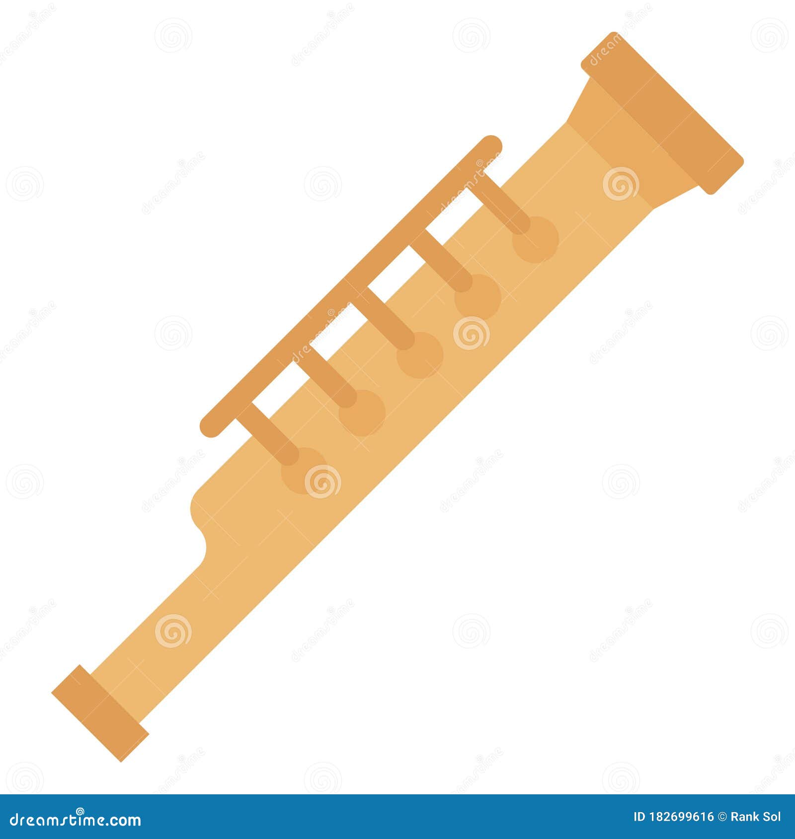 Basson, Bassoonist Line Style Icon Which Can Easily Modify or Edit