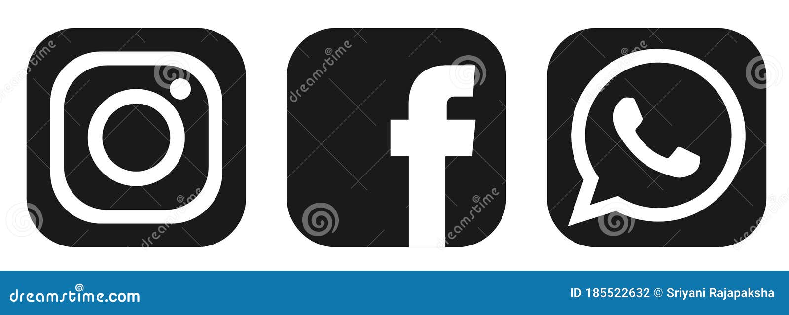 Instagram Facebook Logo Black White Stock Illustrations 6 Instagram Facebook Logo Black White Stock Illustrations Vectors Clipart Dreamstime