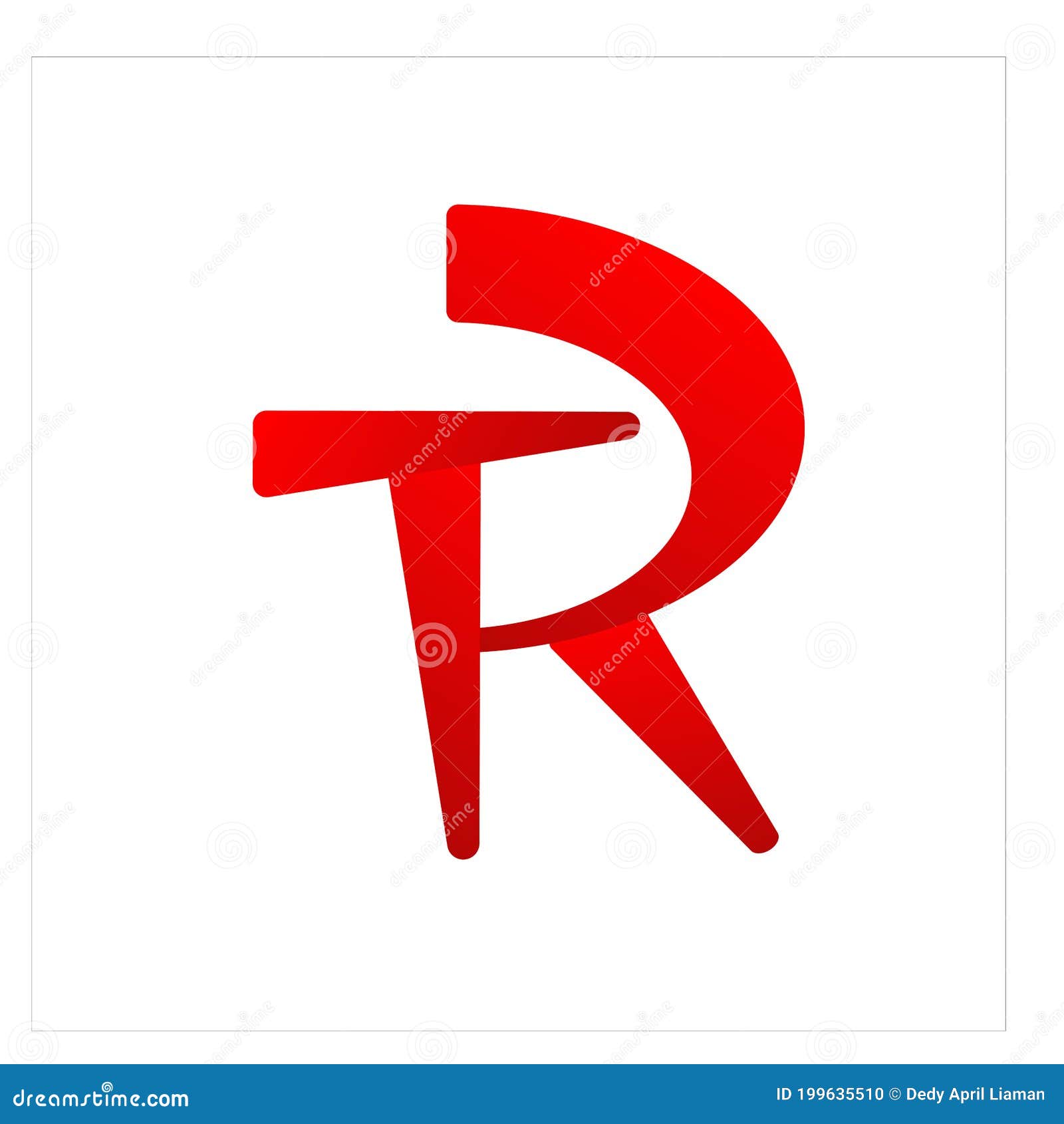 tr red initial logo templete  profesional product