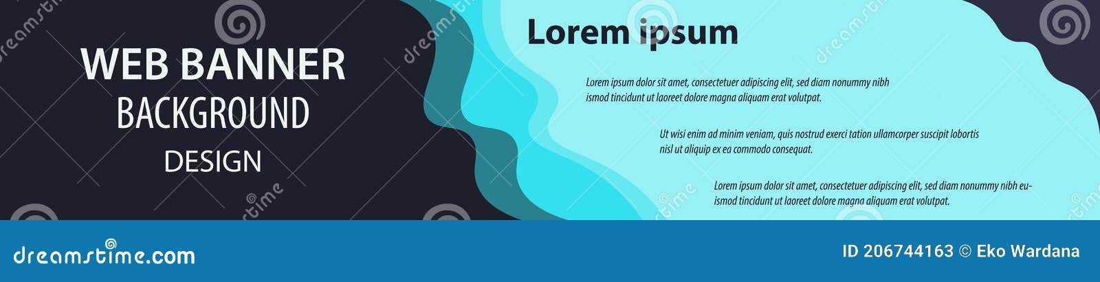 Minimalist Web Banner Background Design Stock Vector - Illustration of ...