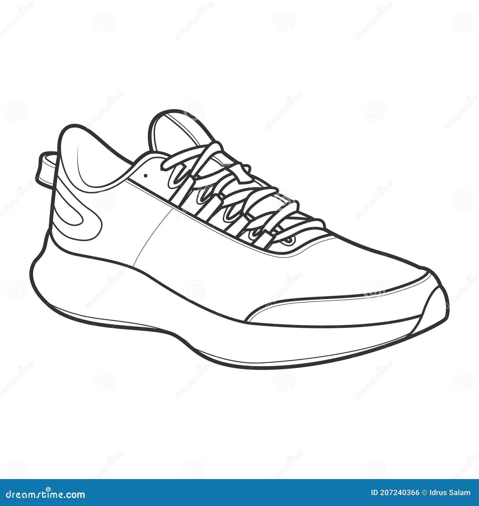 Pair Of Thick Sole Outline Boots Vector Download