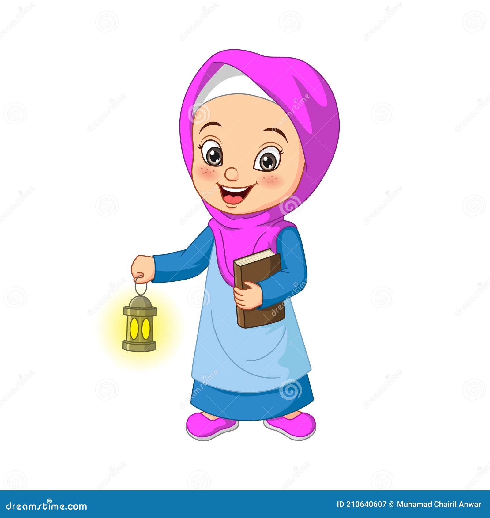 Cartoon Muslim Girl Holding Quran Book with Ramadan Lantern Stock Vector - Illustration of child, fanos: 210640607 Cartoon Muslim Girl Holding Quran Book with Ramadan Lantern Stock Vector - Illustration of child, fanos: 210640607