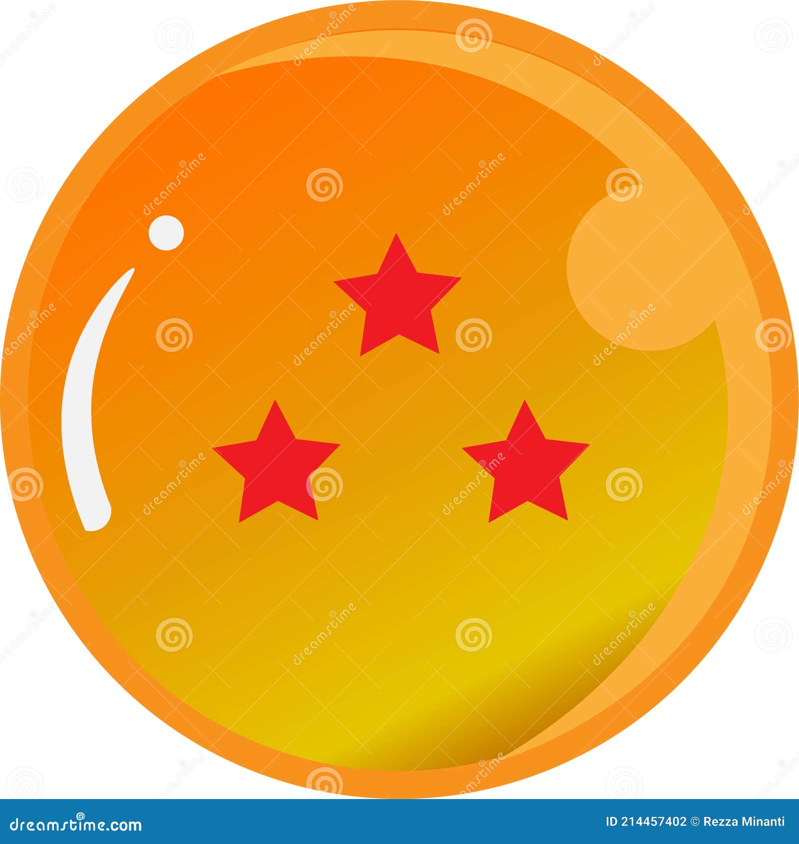 Dragon Ball Three Star with Gold Color Stock Vector - Illustration of line, ball: 214457402 Dragon Ball Three Star with Gold Color Stock Vector - Illustration of line, ball: 214457402