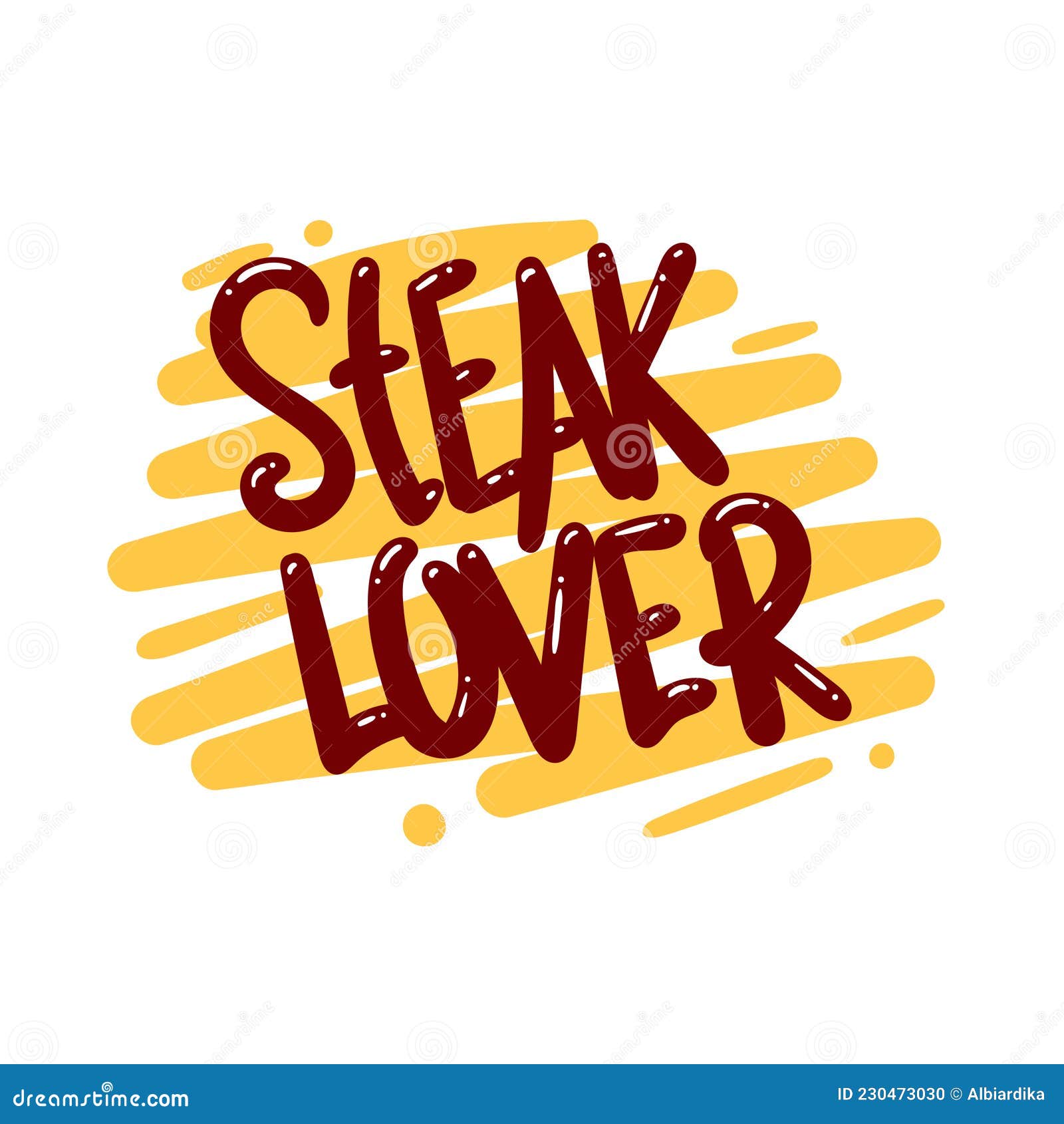 Steak Lover Quote Text Typography Design Graphic Vector Stock Vector