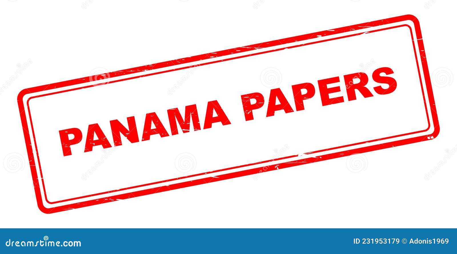 Tax Haven Panama Papers Concept With Money World Map Document Vector