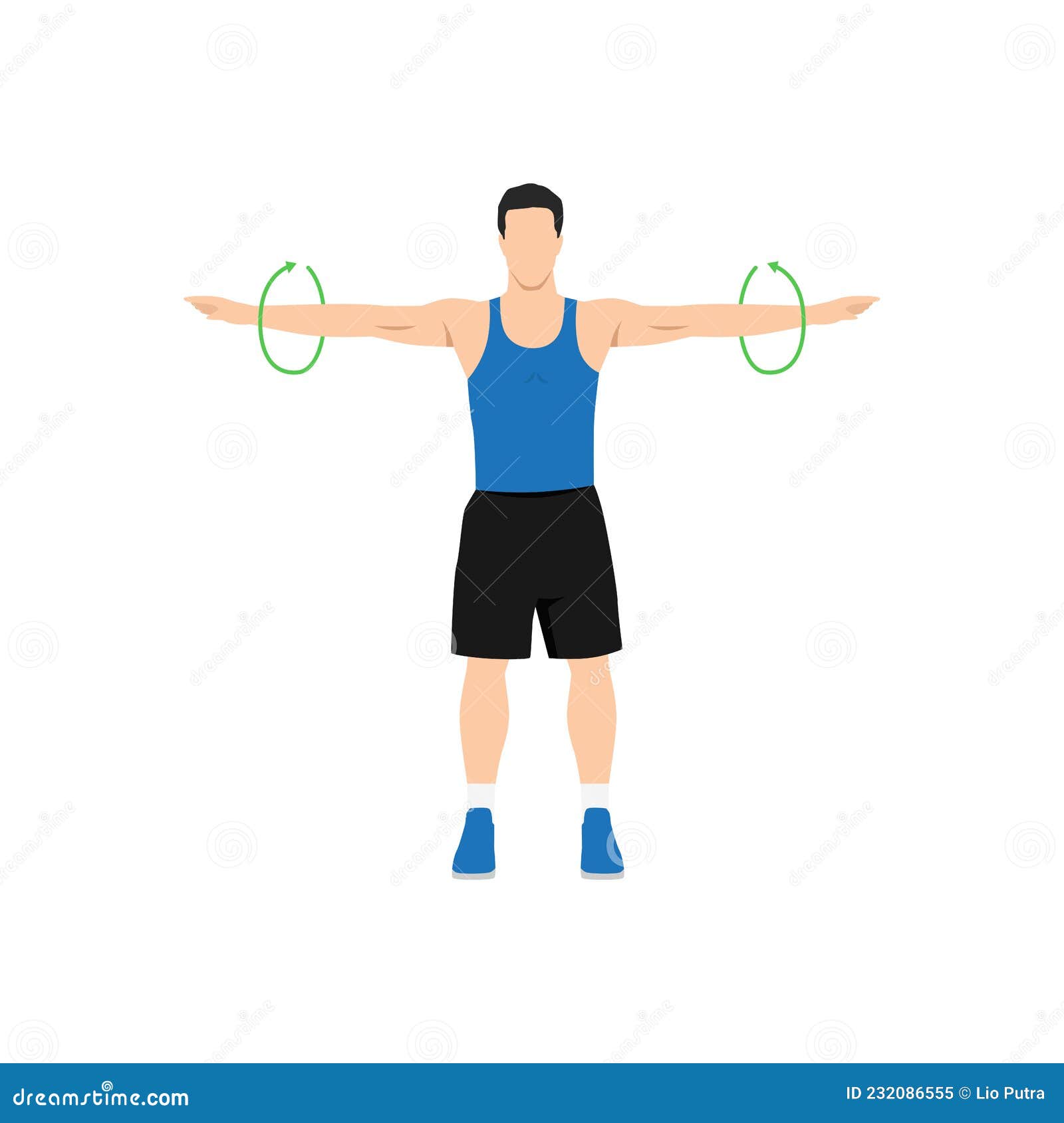 Woman Doing Jumping Jacks Exercise. Flat Vector Stock Vector - Illustration  of healthy, fitness: 223249502