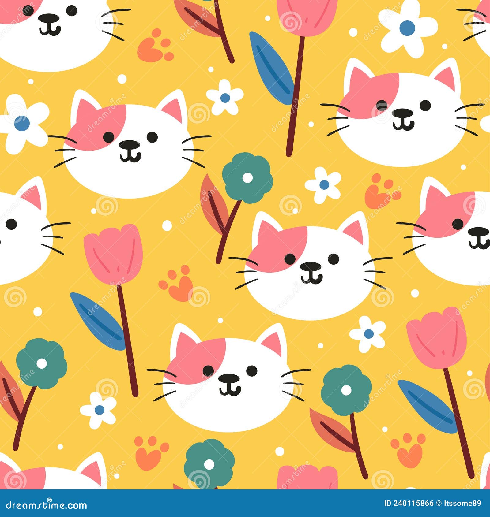 seamless-pattern-cute-cartoon-cat-for-kids-wallpaper-fabric-print