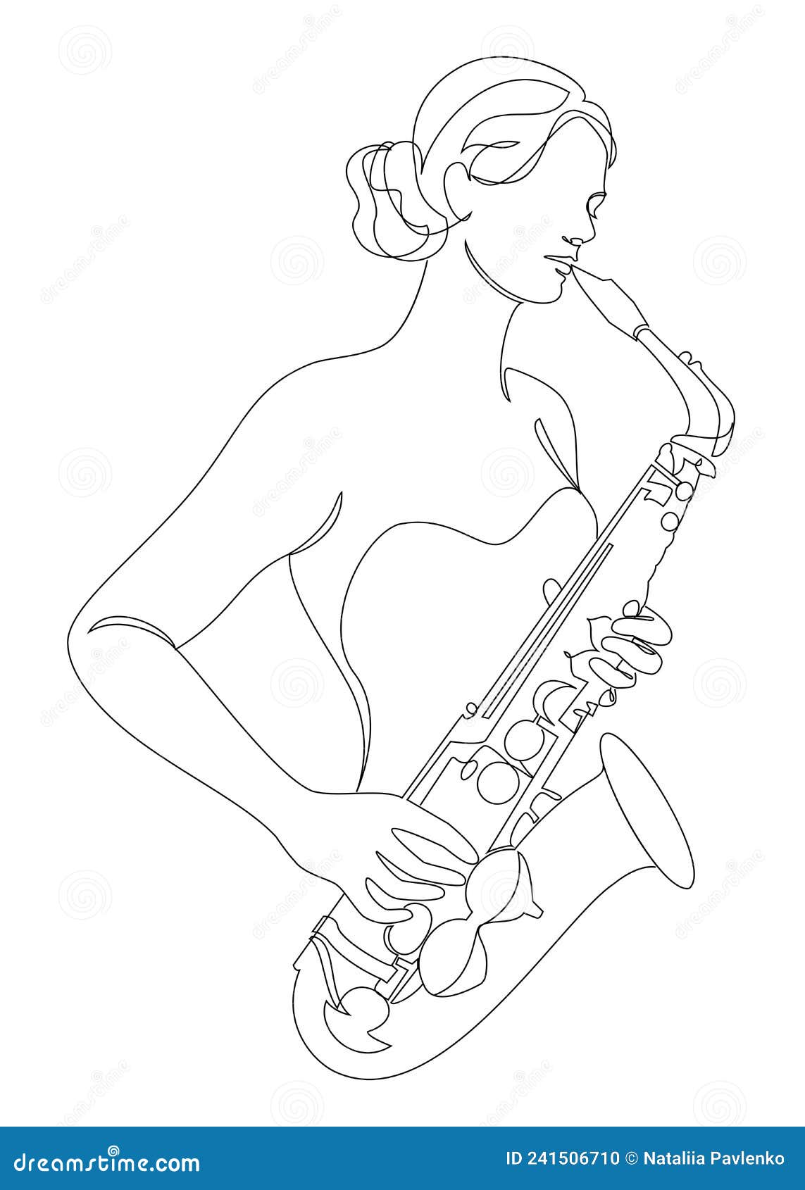 Sketches Of Girl Riding A Horse And Harnessed Horse Without A Rider