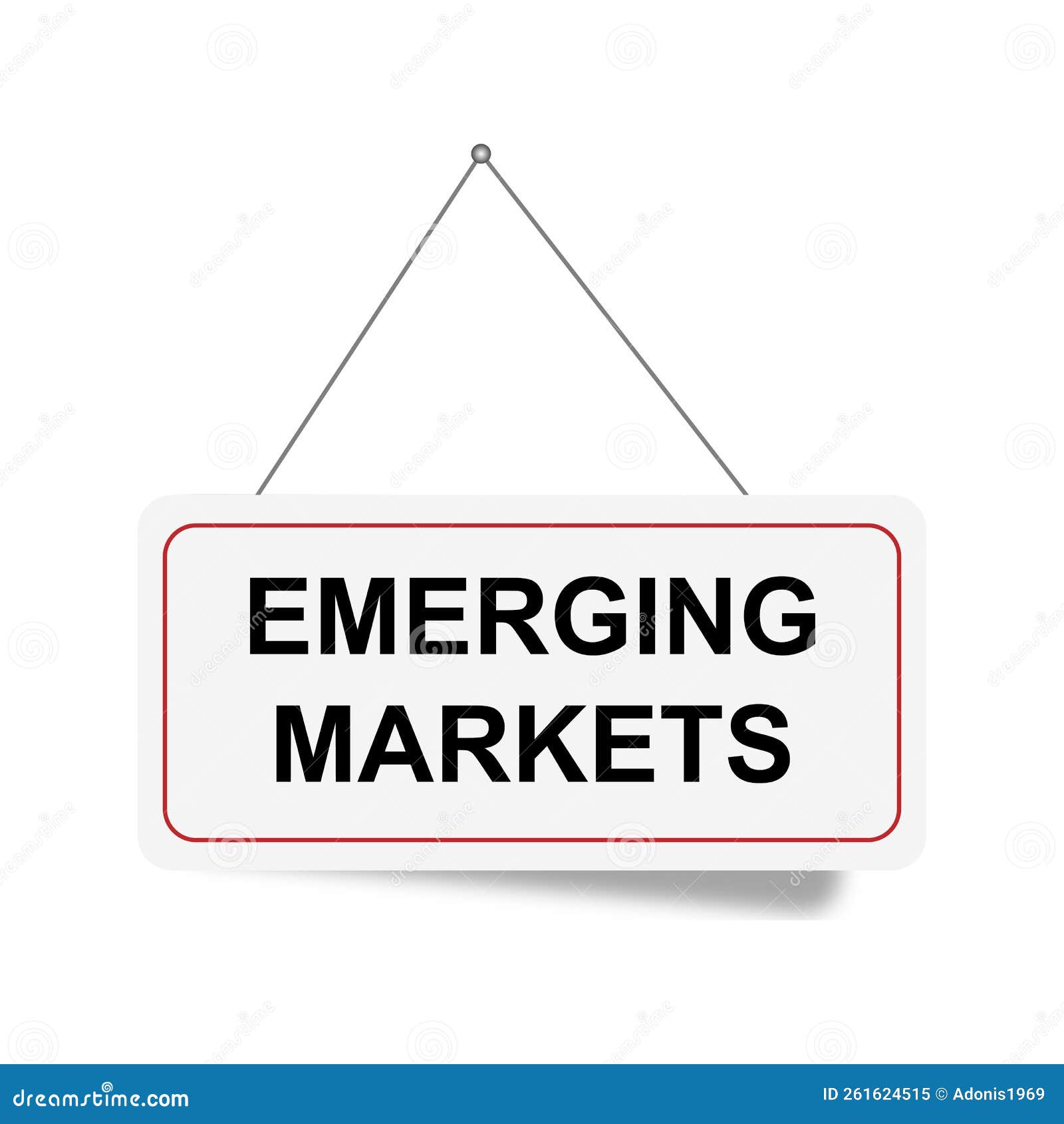 Emerging Markets Tag on White Stock Image Image of marketing, friday