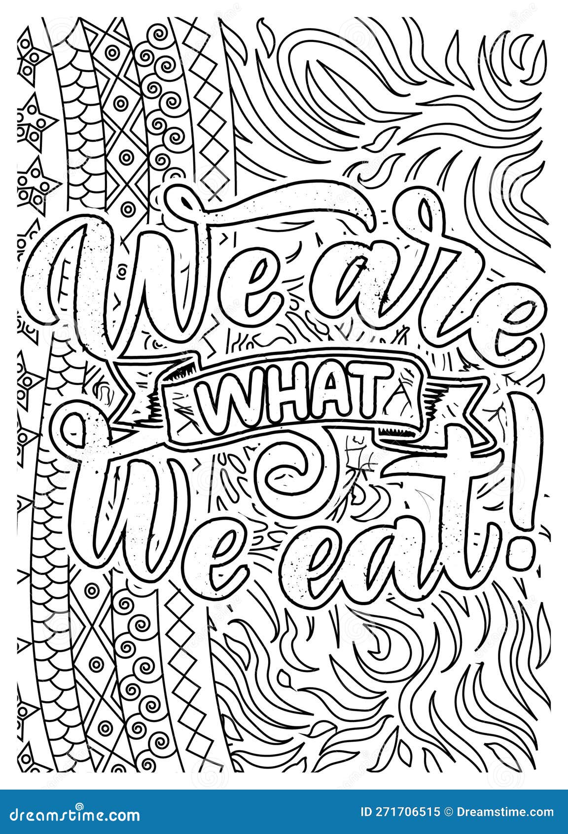Nutrition Inspirational Quote Coloring Pages for Adults, Nutrition