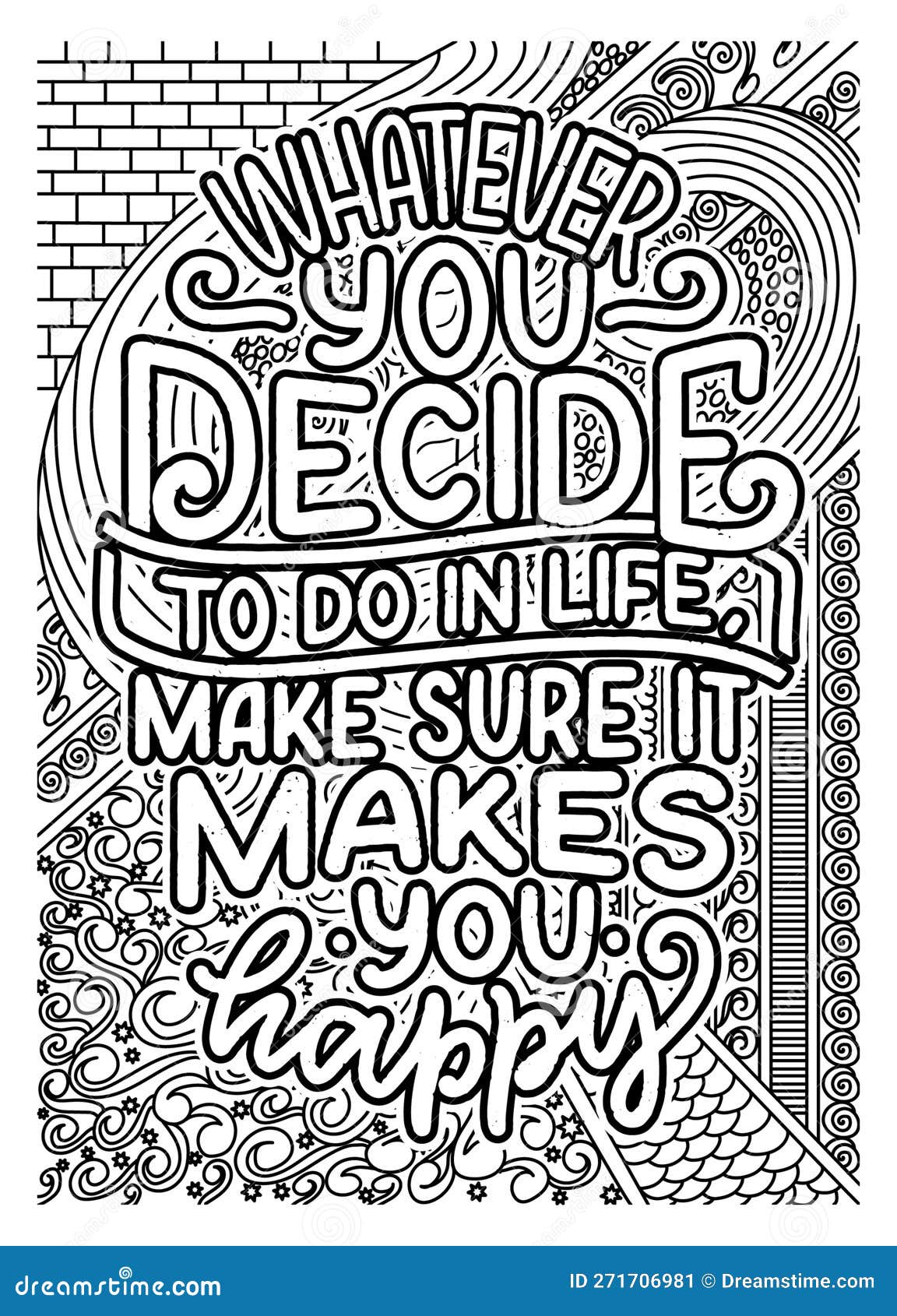 Inspirational Quote Coloring Pages for Adults, Motivational Quotes ...